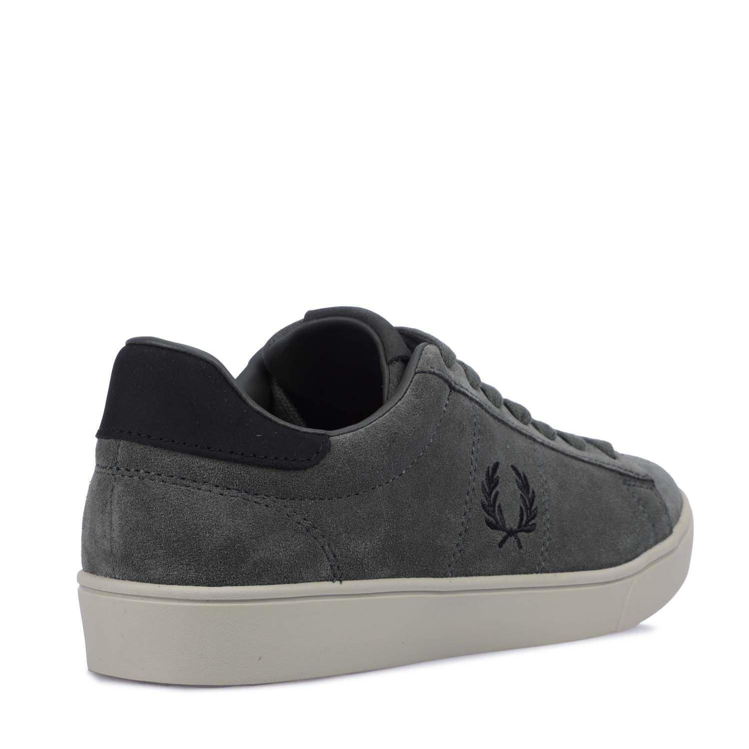 Green Black - Fred Perry - Spencer Suede Trainers - 3