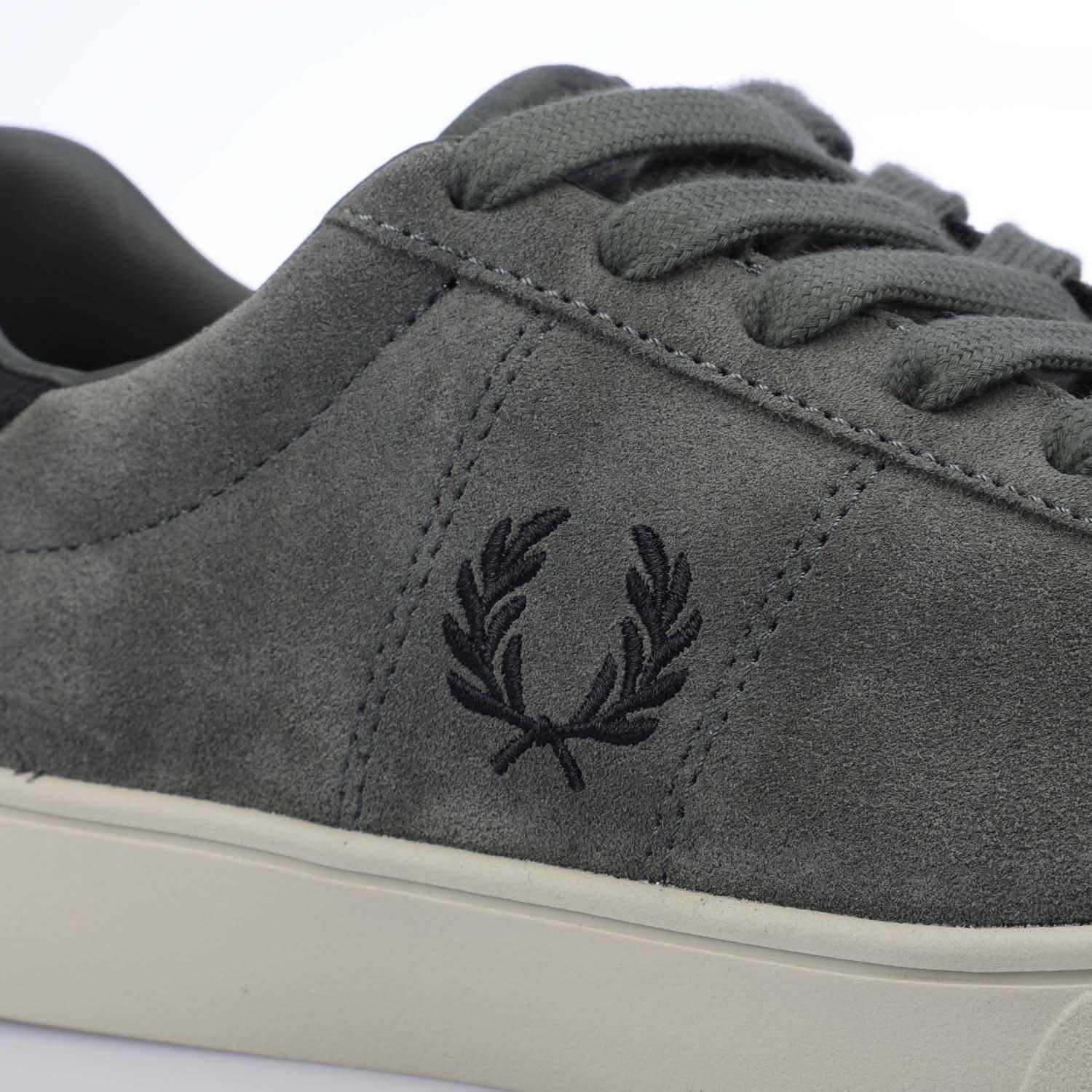 Green Black - Fred Perry - Spencer Suede Trainers - 5