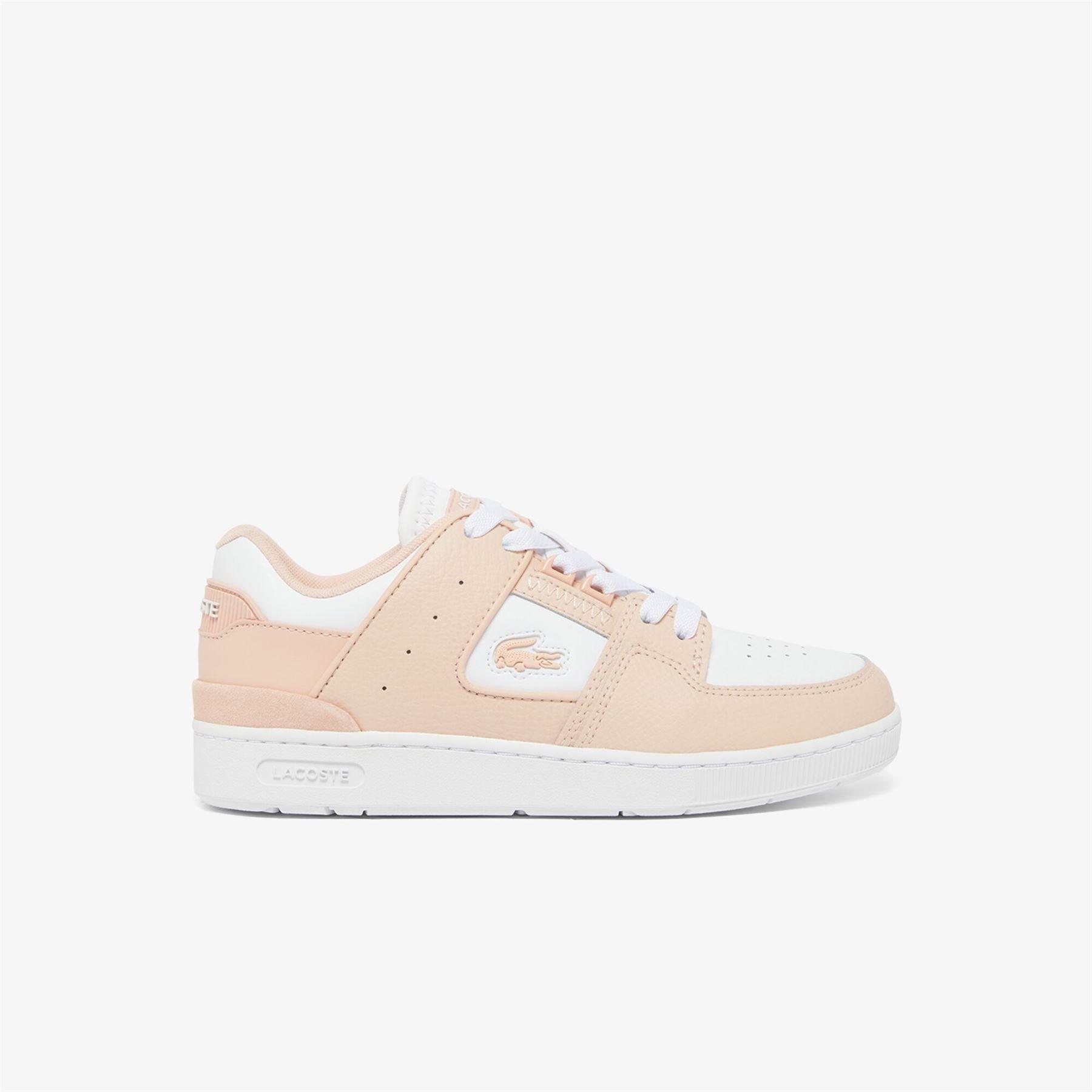 Lacoste Women's Court Cage Trainers - Pink White - UK 5.5