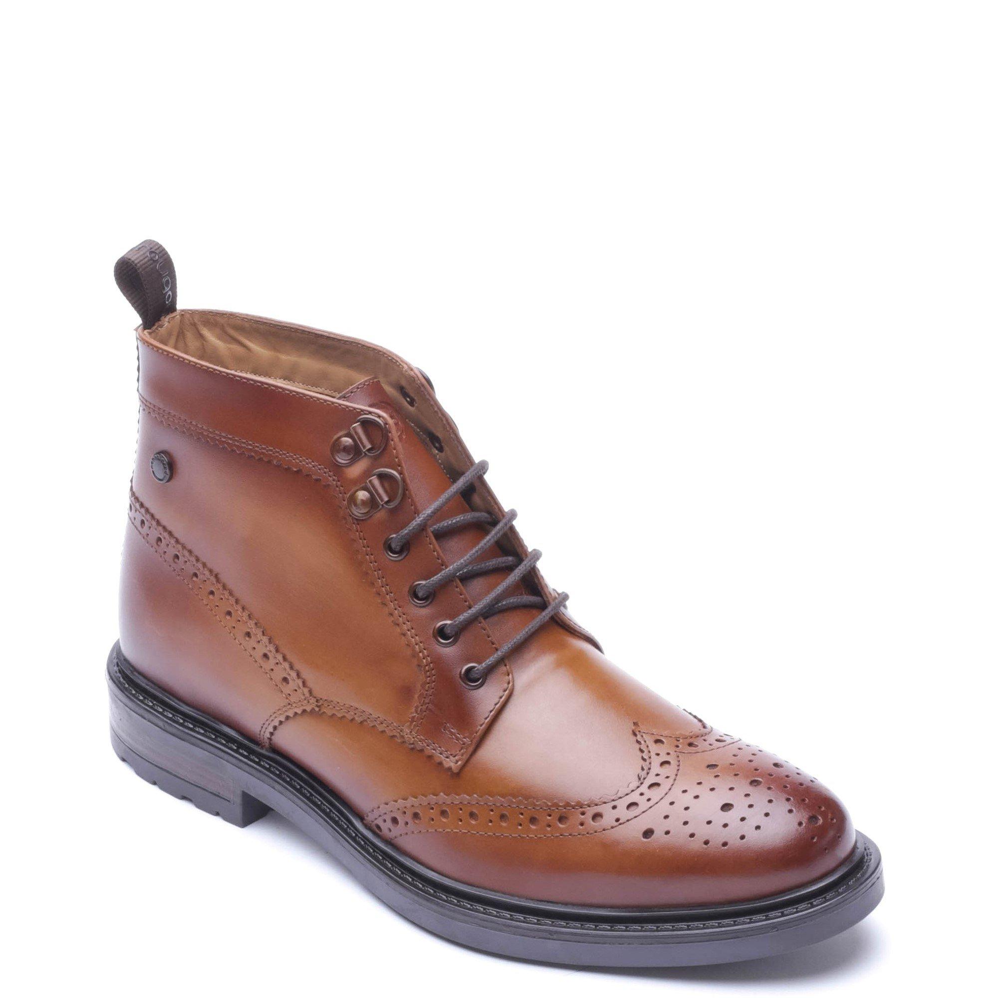 Tan - Base London - FOSTER BROGUE BOOT - 2