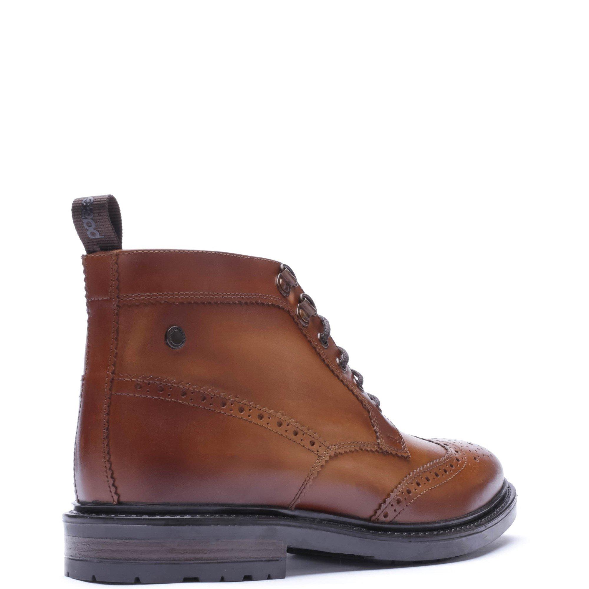 Tan - Base London - FOSTER BROGUE BOOT - 3