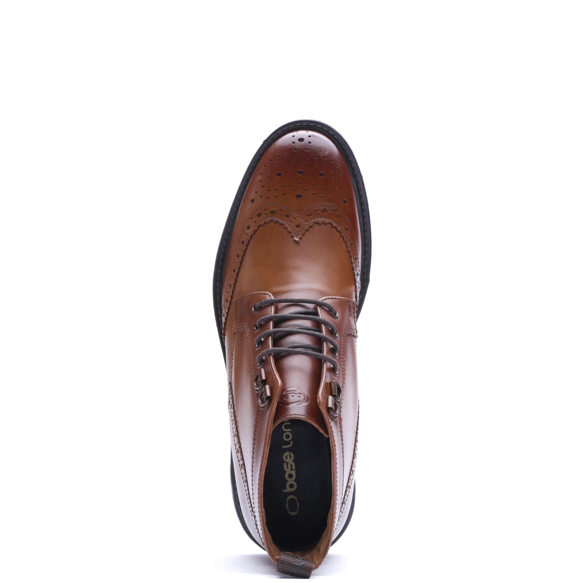 Tan - Base London - FOSTER BROGUE BOOT - 4