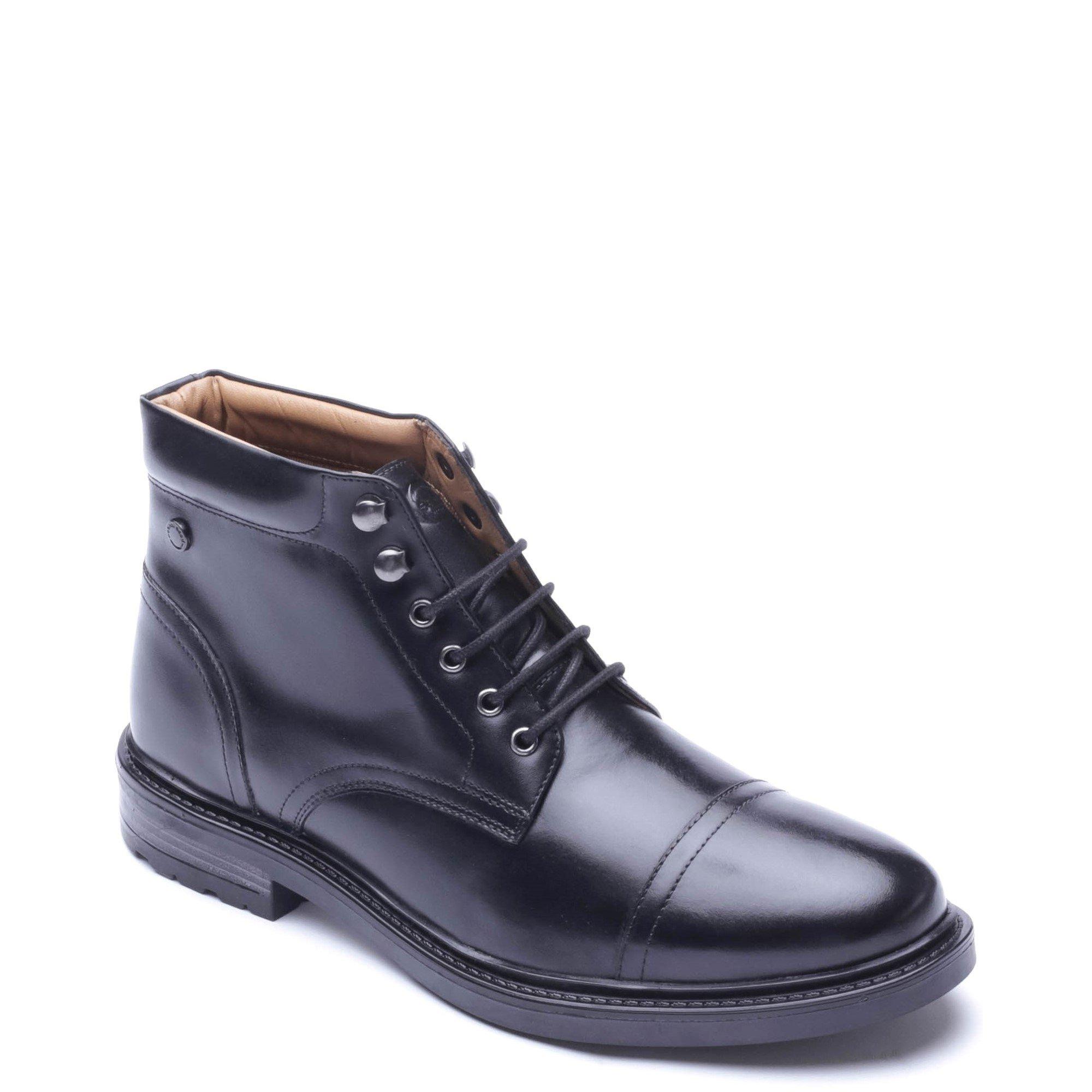 Black - Base London - PORTER TOE CAP BOOT - 2