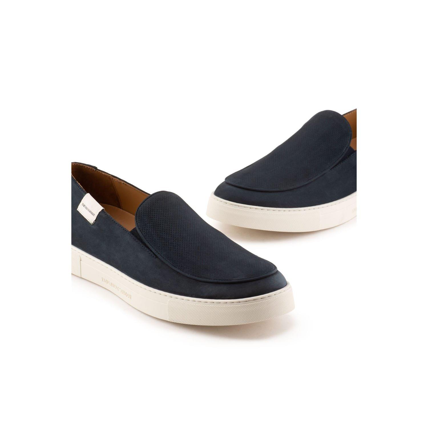 Black - Emporio Armani - Slip On Trainers - 4