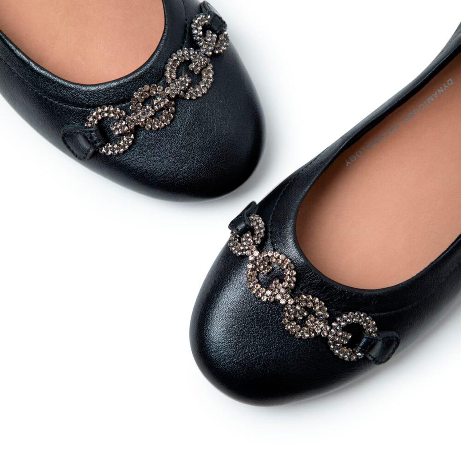 Black - Fitflop - Allegro Sparkle Ballerina Pumps - 3