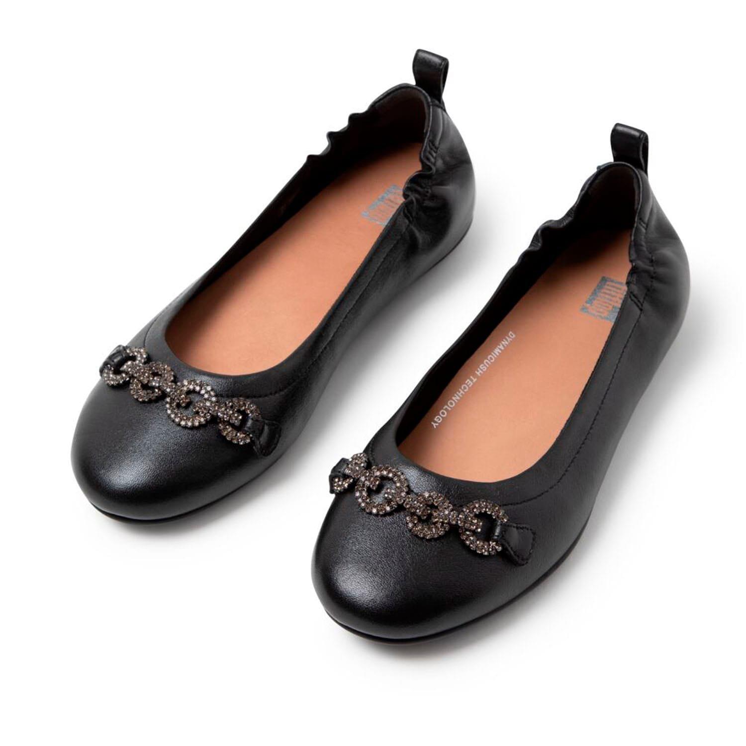 Black - Fitflop - Allegro Sparkle Ballerina Pumps - 4