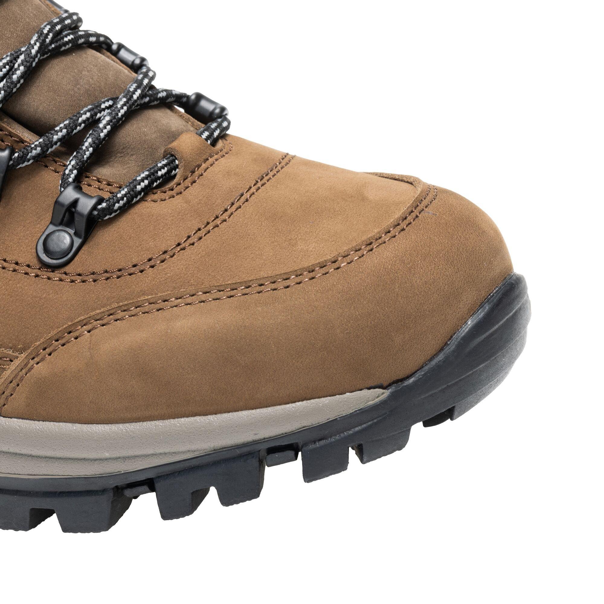 Leather Brown - Regatta - Mens Bayton Leather Mid Waterproof Walking Boots - 8