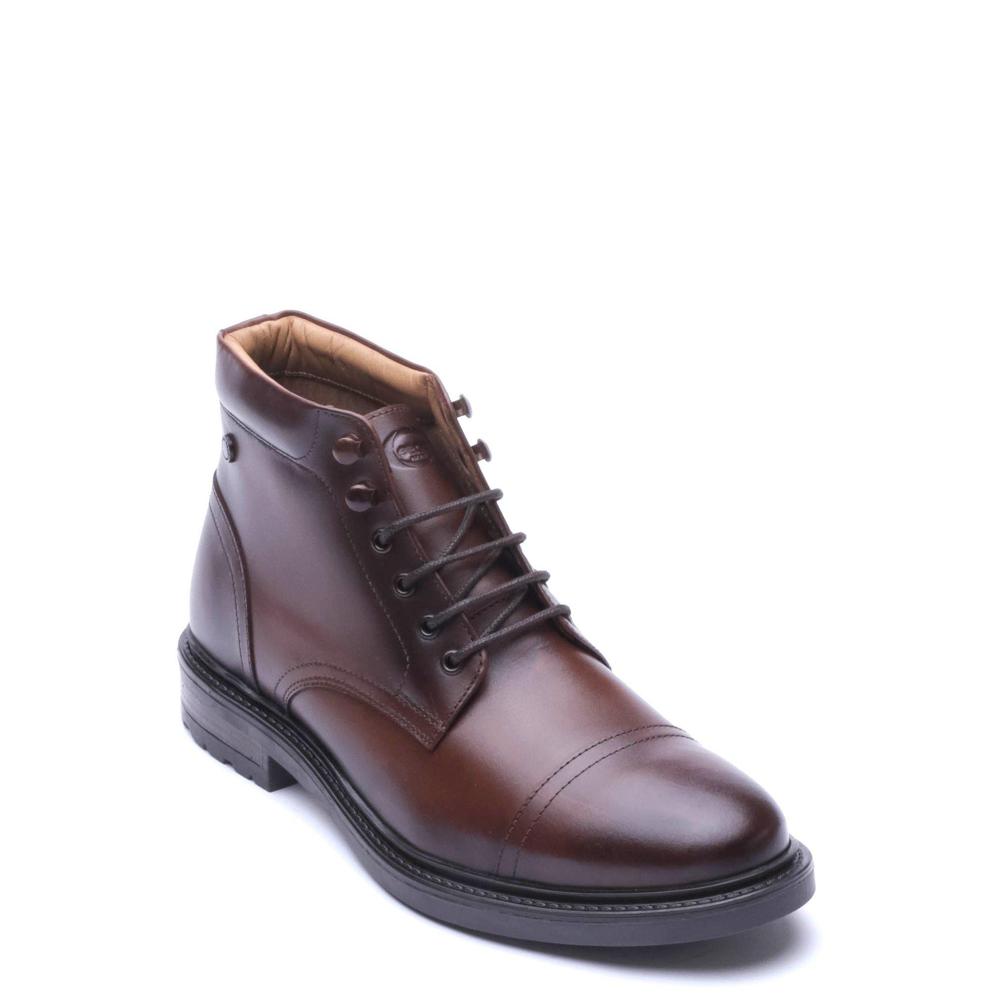 Brown - Base London - PORTER TOE CAP BOOT - 2