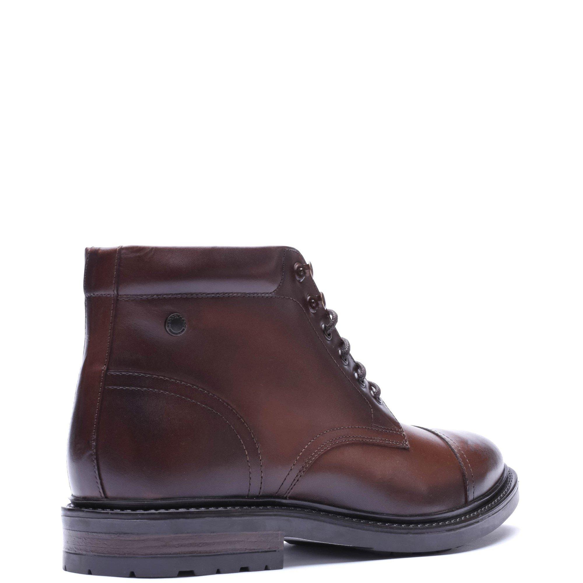 Brown - Base London - PORTER TOE CAP BOOT - 3