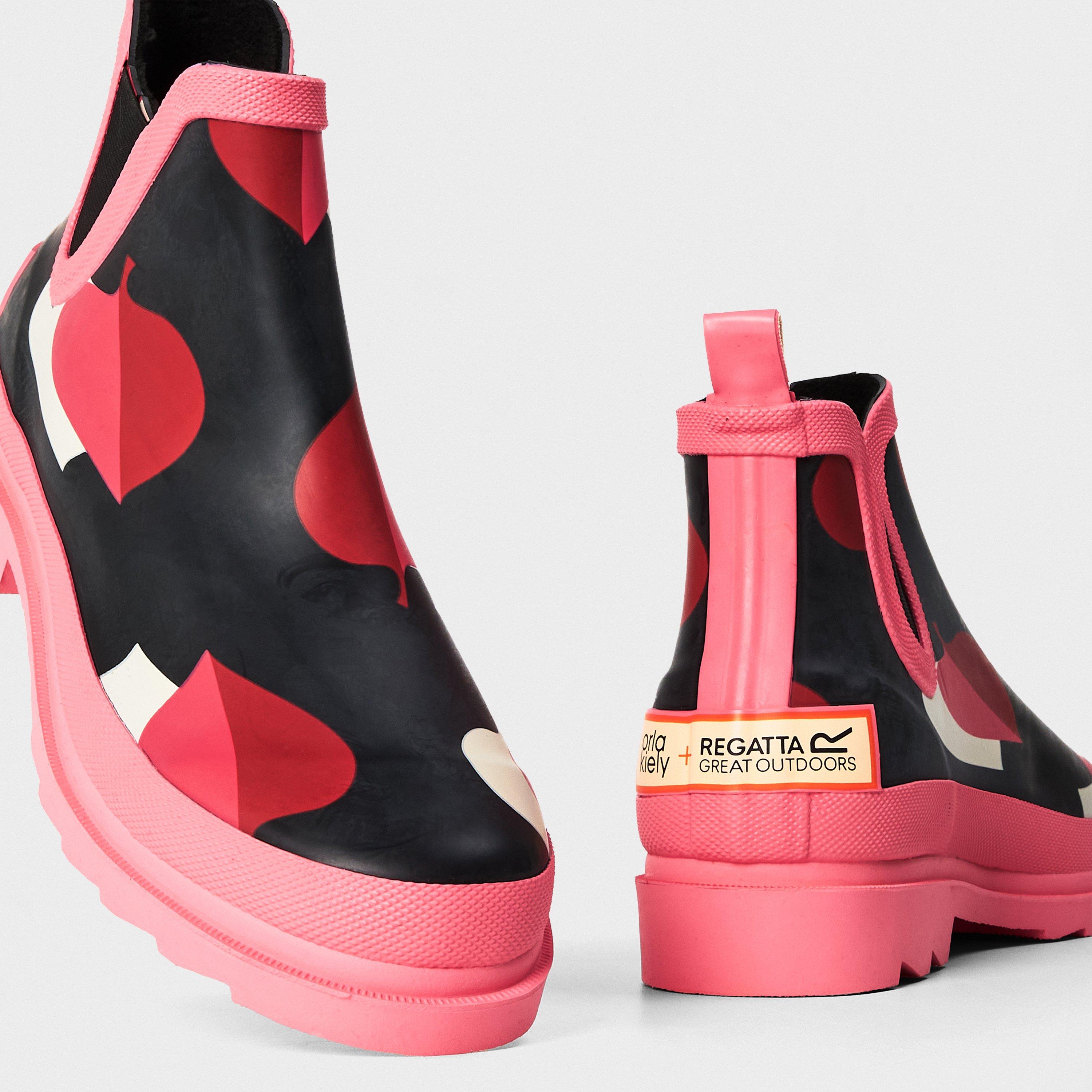 ShadowElmPnk - Regatta - Orla Kiely Fleece Lined Ankle Wellington - 3