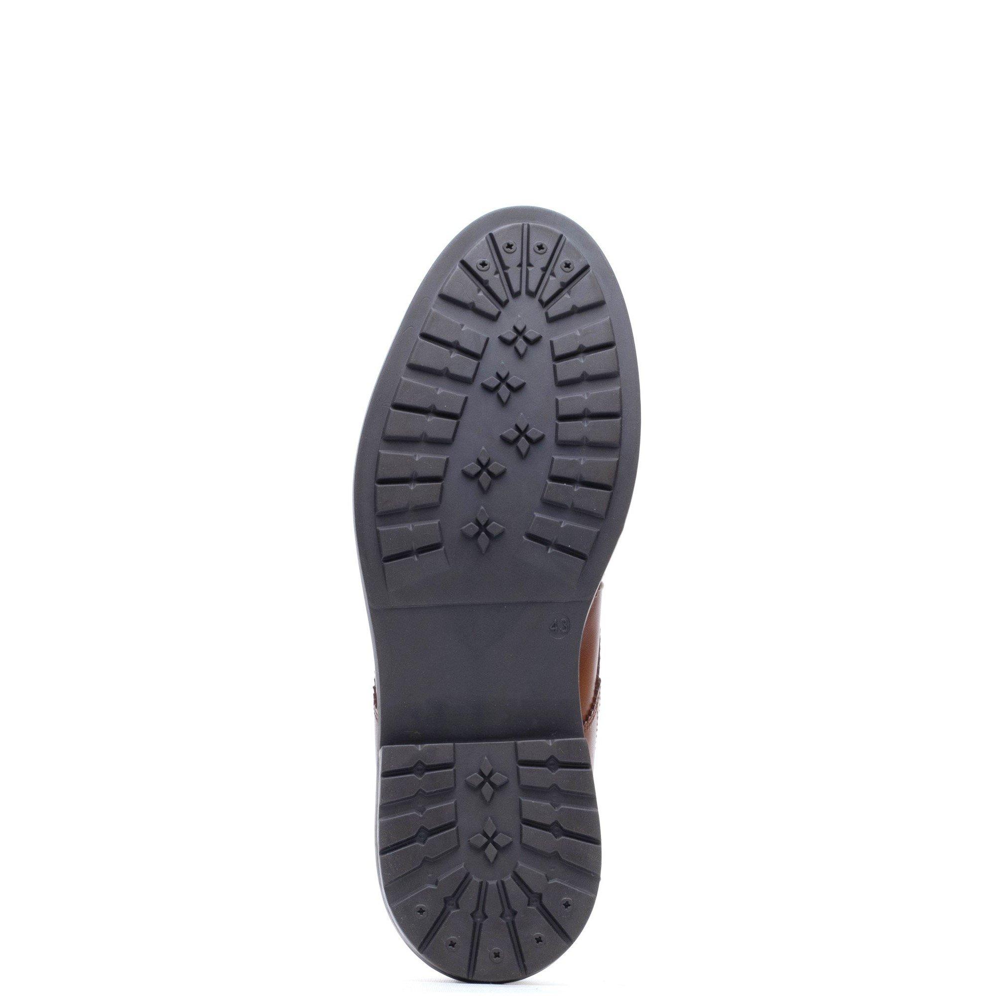 Tan - Base London - PORTER TOE CAP BOOT - 5