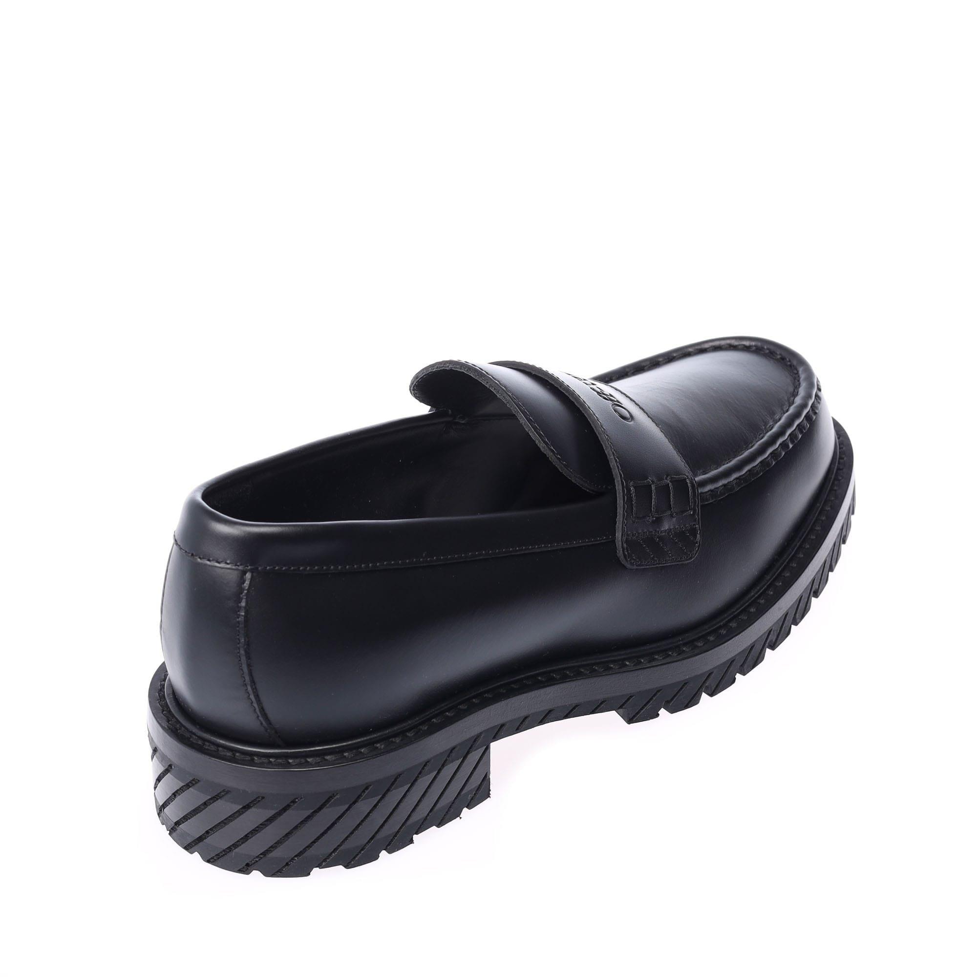 Black - Off White - Military Loafers - 3