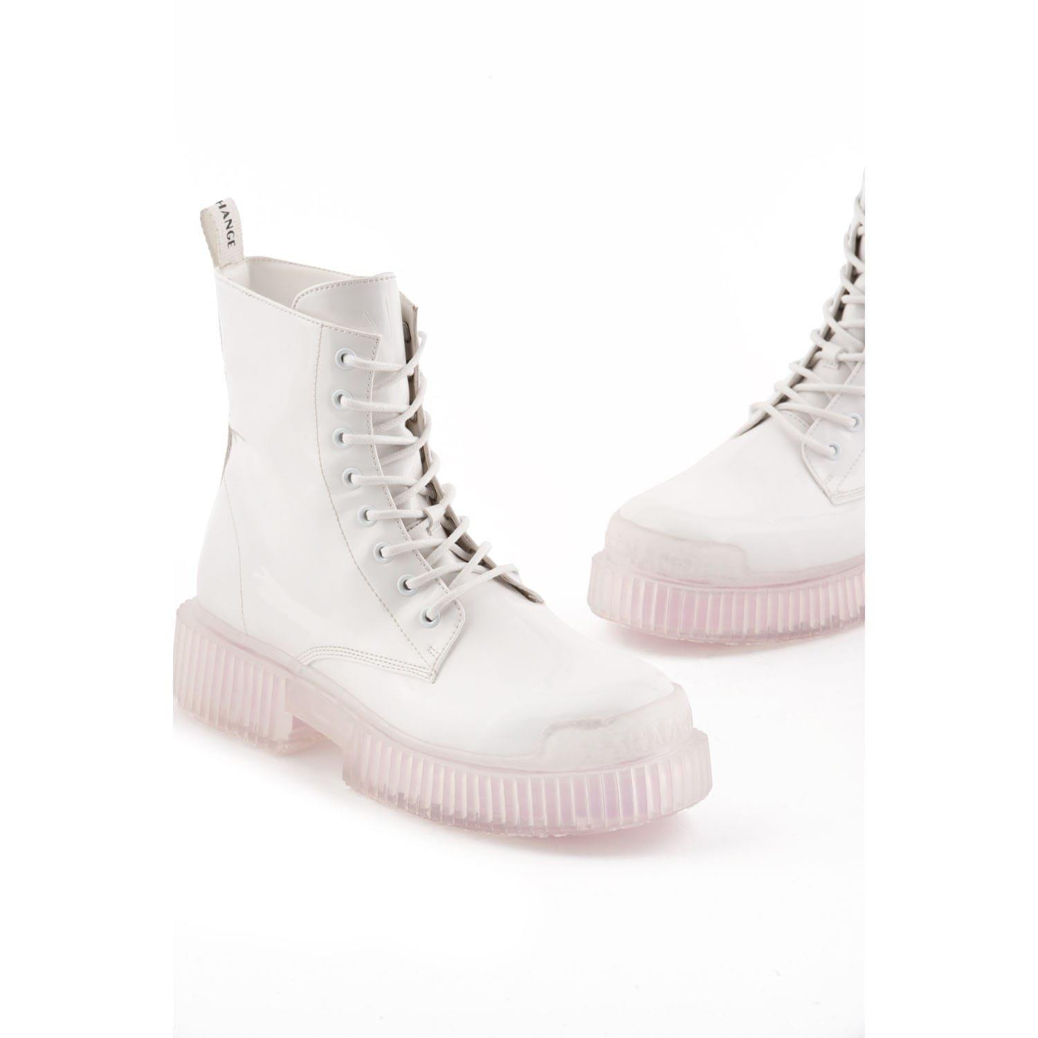 White - Armani Exchange - Ankle Boots - 4