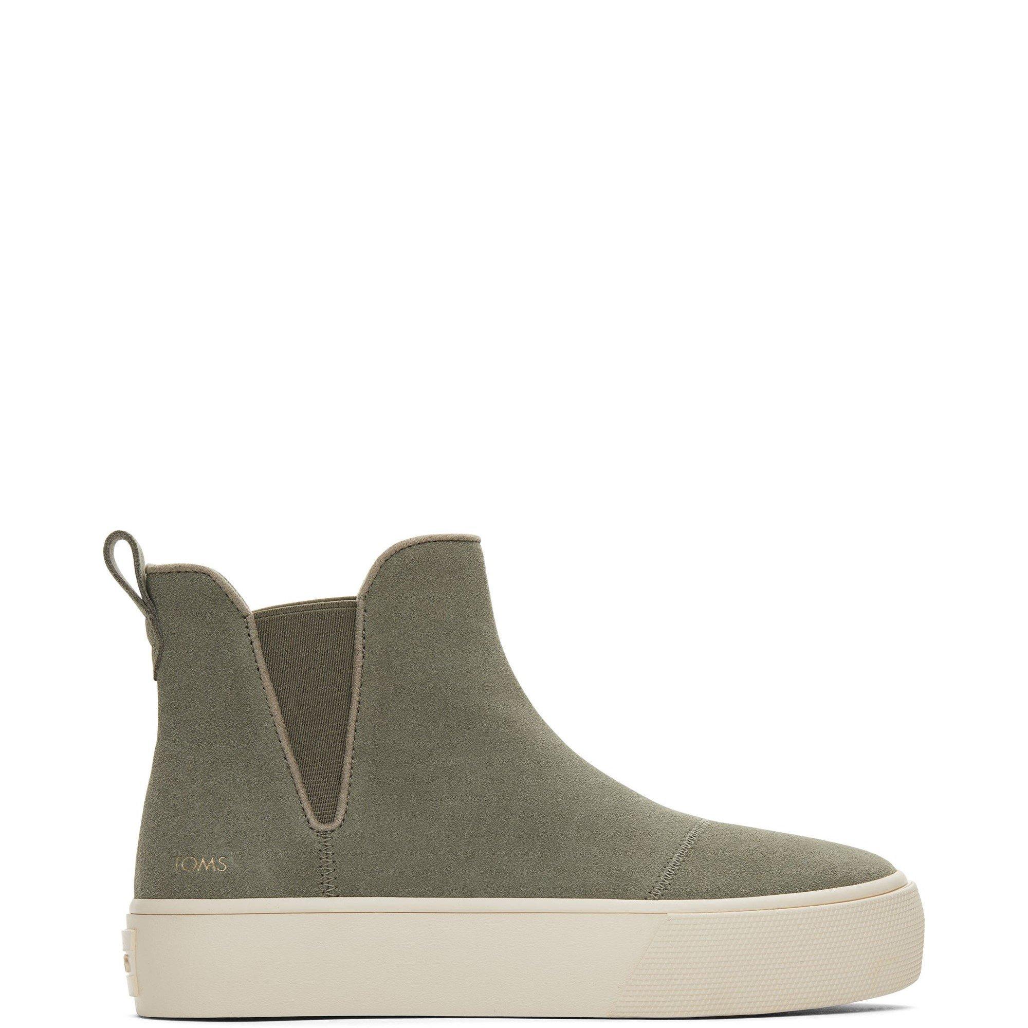 Grey - Toms - Women's Fenix Flat Ankle Boots - 1