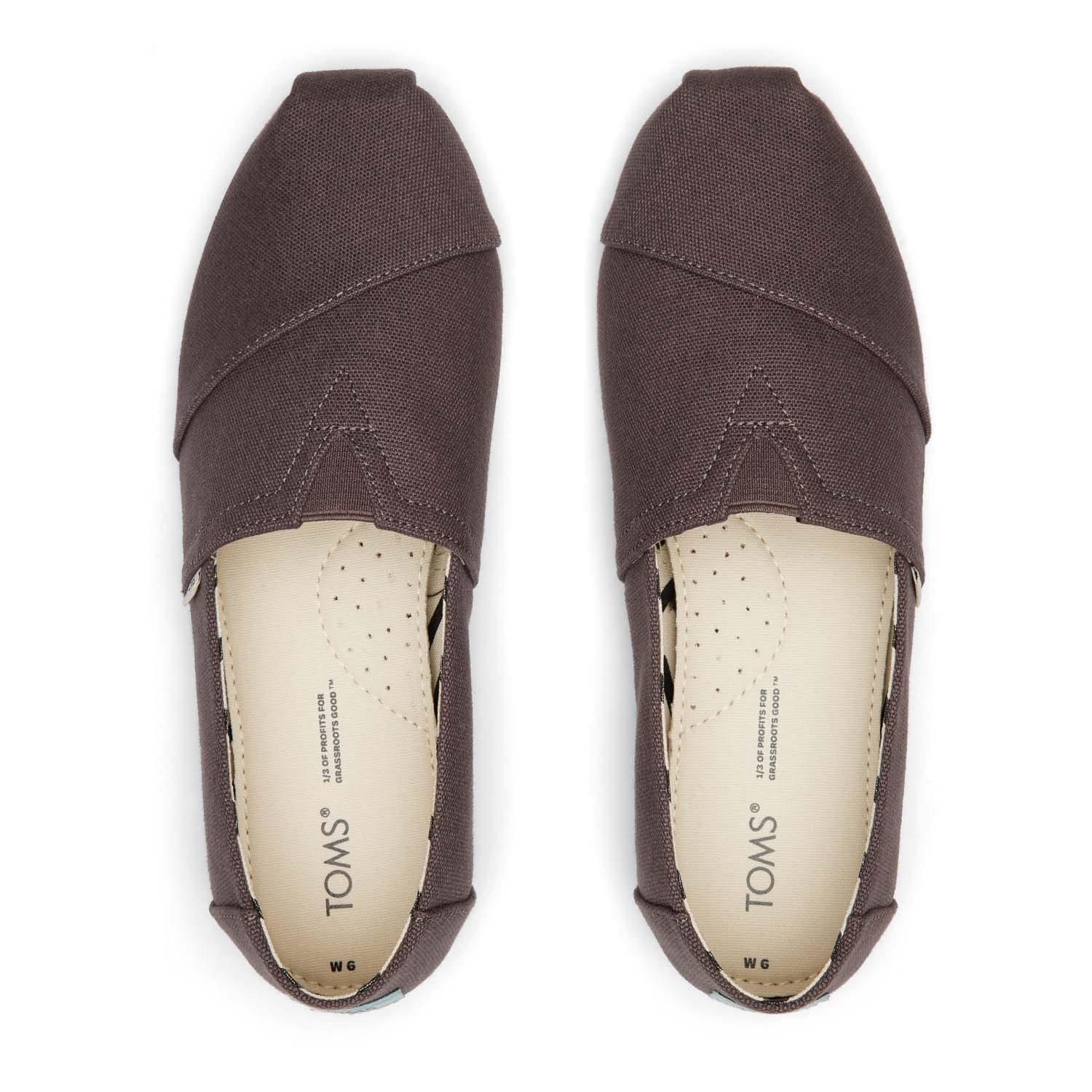 Grey - Toms - Cotton Alpargata Espadrille Pumps - 3