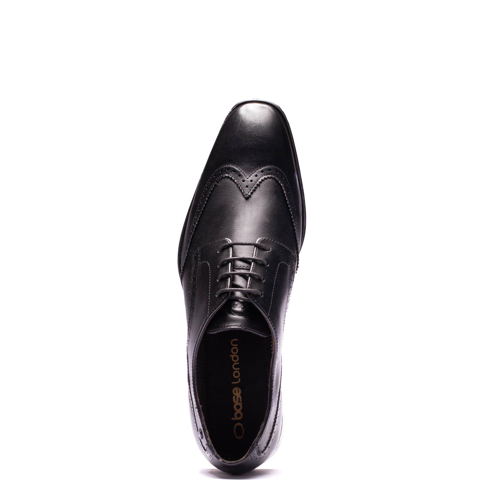 Black - Base London - SLOANE BROGUE SHOE - 4
