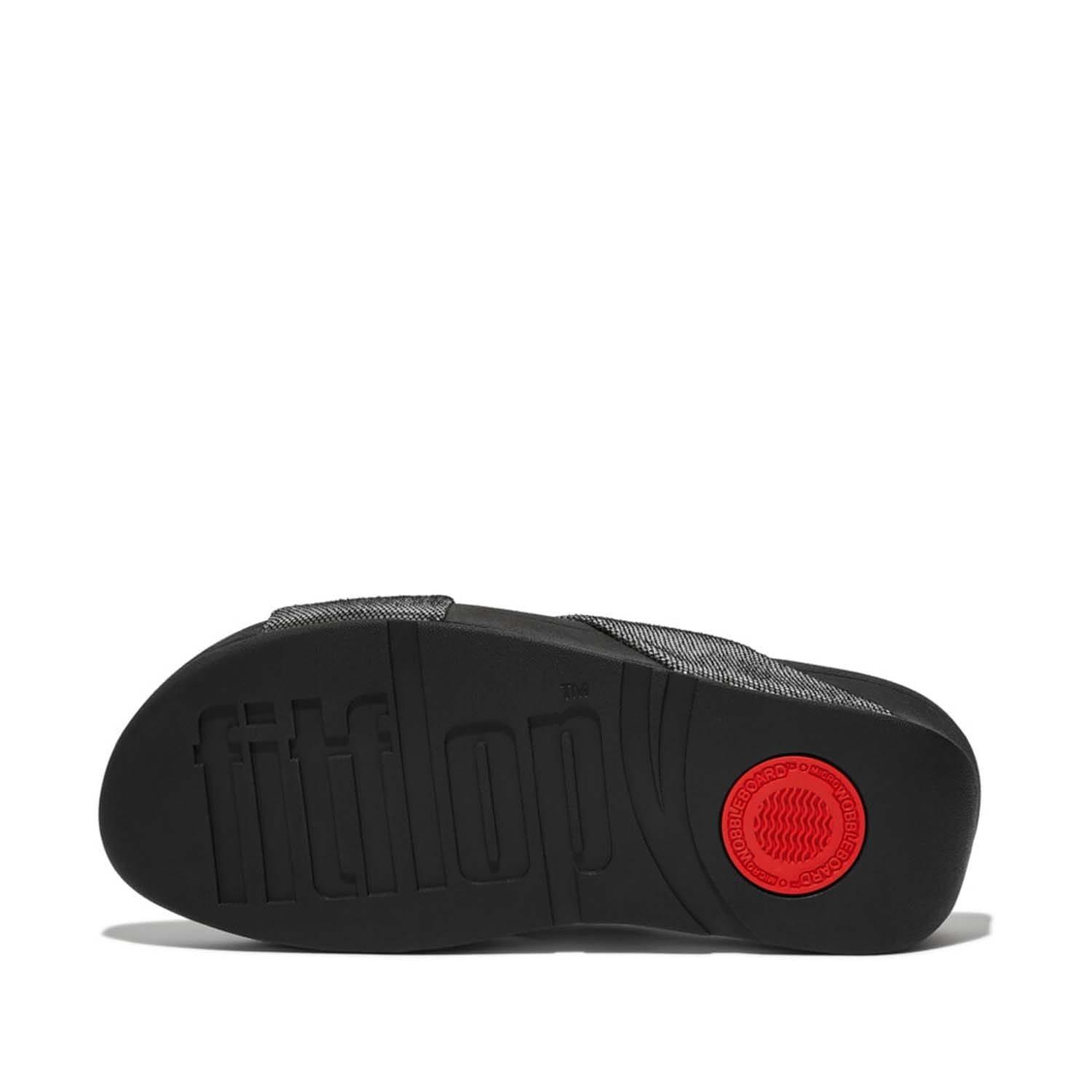 Black - Fitflop - Lulu Lustra Cross Sliders - 5