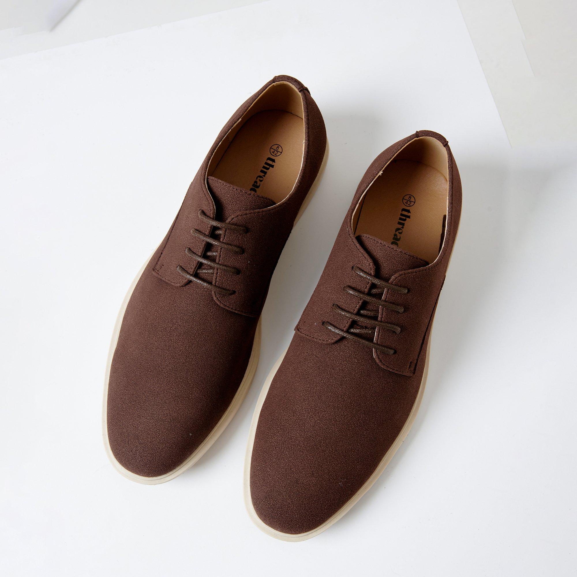 Threadbare Men's Faux Suede Desert Boots - Chocolate - 11