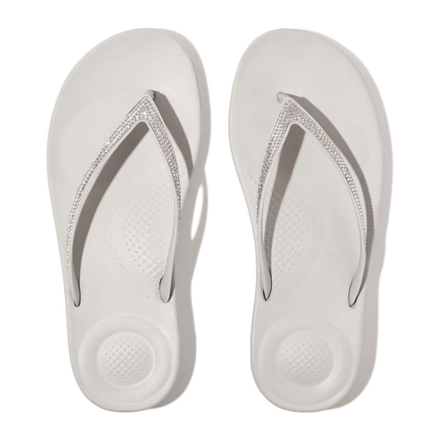 Grey - Fitflop - Iqushion Sparkle Flip-Flop - 3