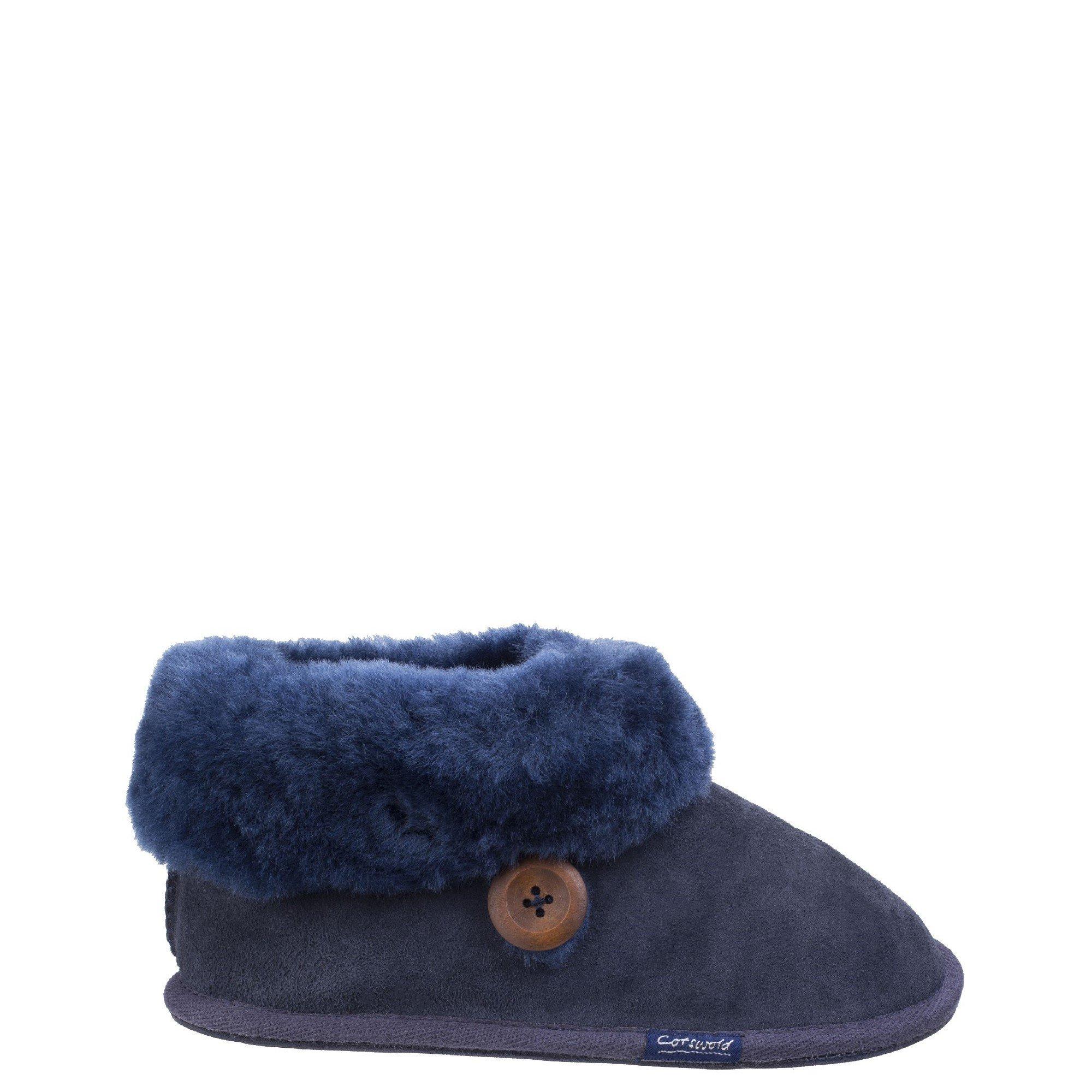Dark Blue - Cotswold - Wotton Sheepskin Bootie - 1