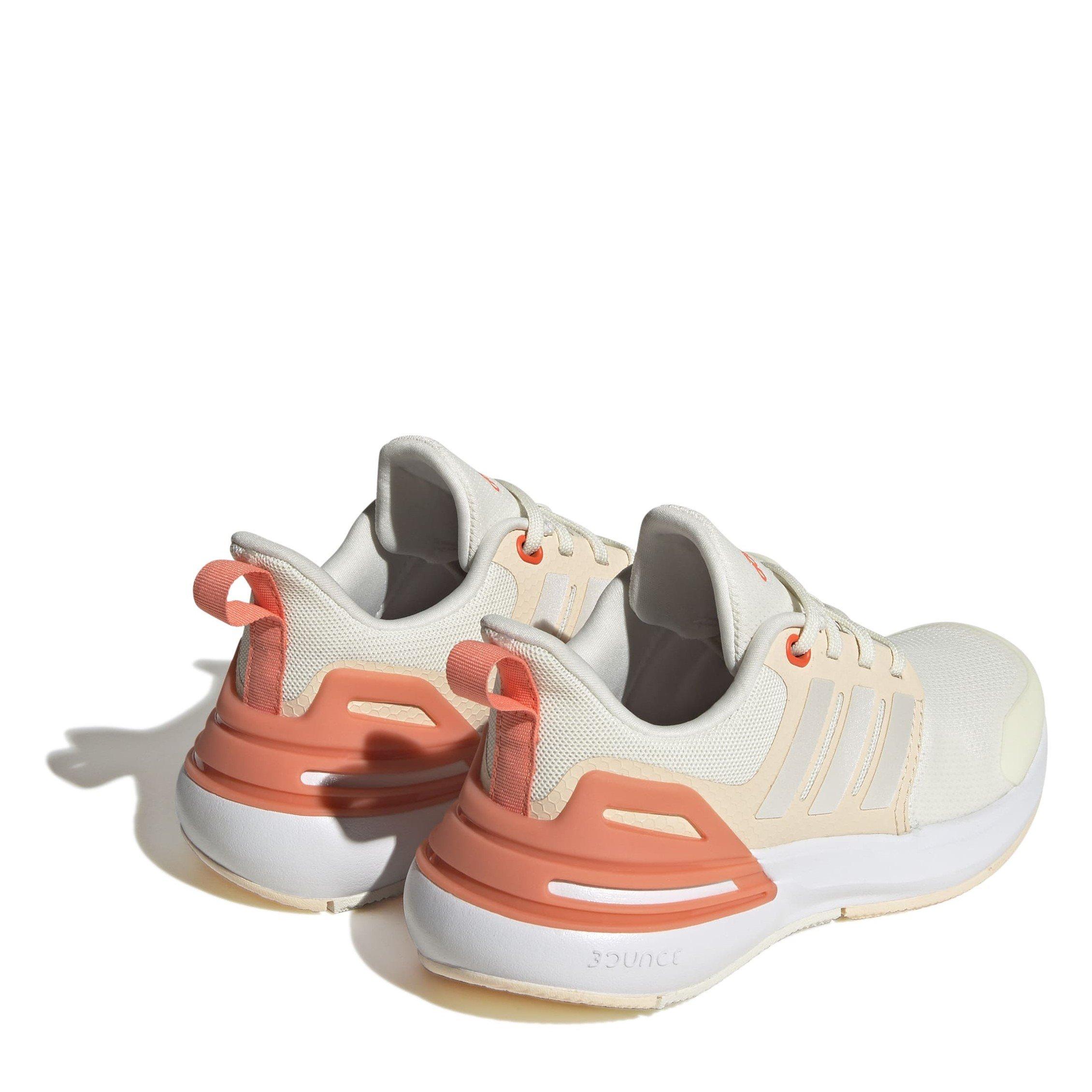 Off White / Zer - adidas - Rapidasport Bounce Sport Running Lace Shoes Kids - 4