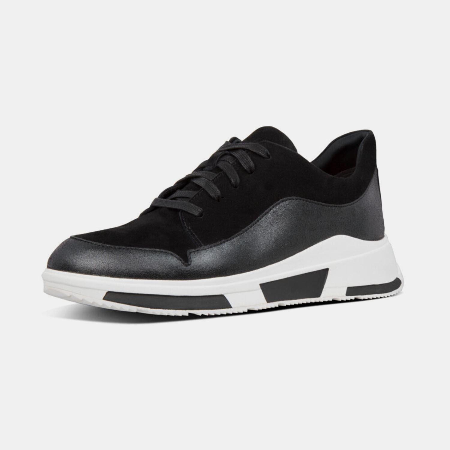 Zwart - FitFlop - Freya Suede Trainers - 2