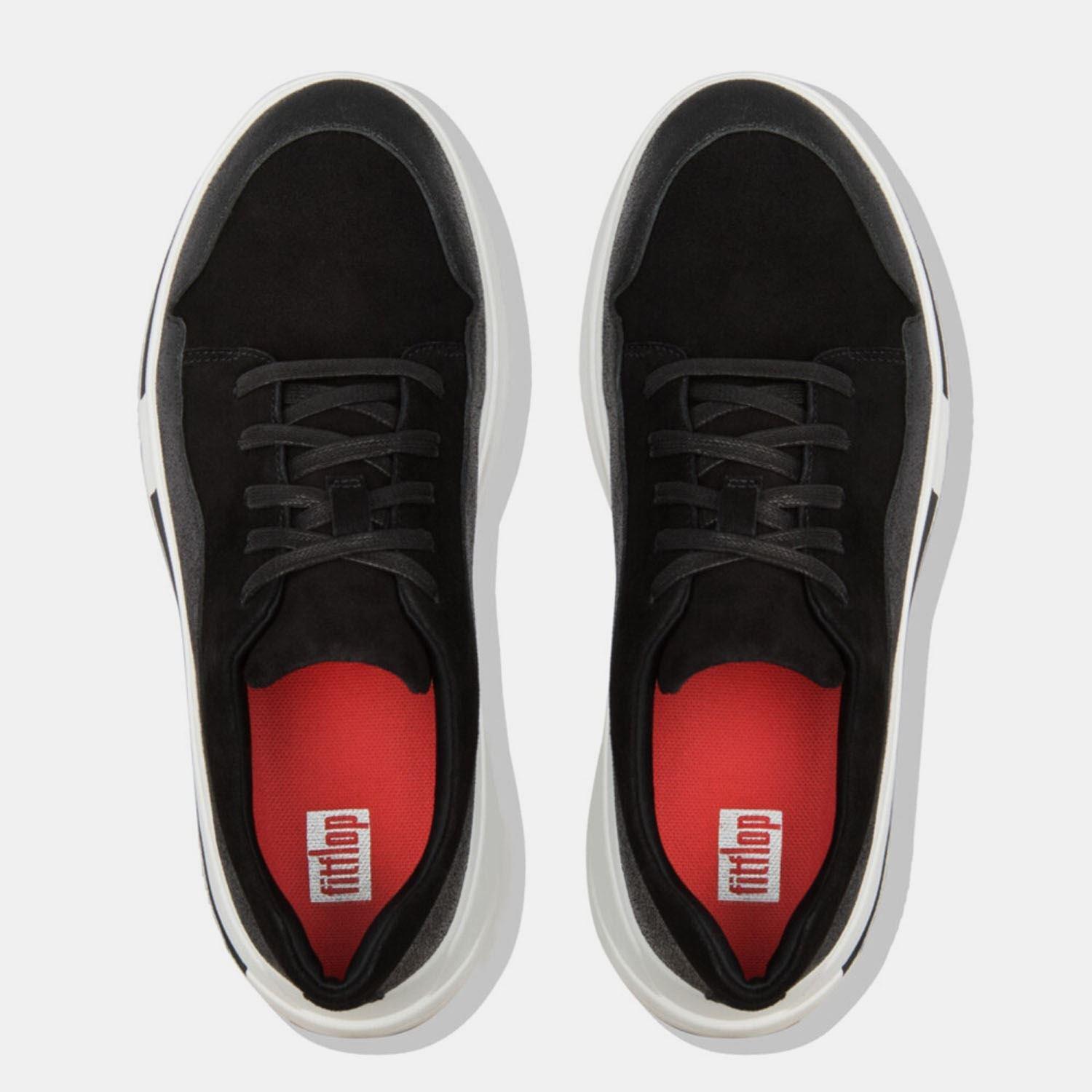 Zwart - FitFlop - Freya Suede Trainers - 3