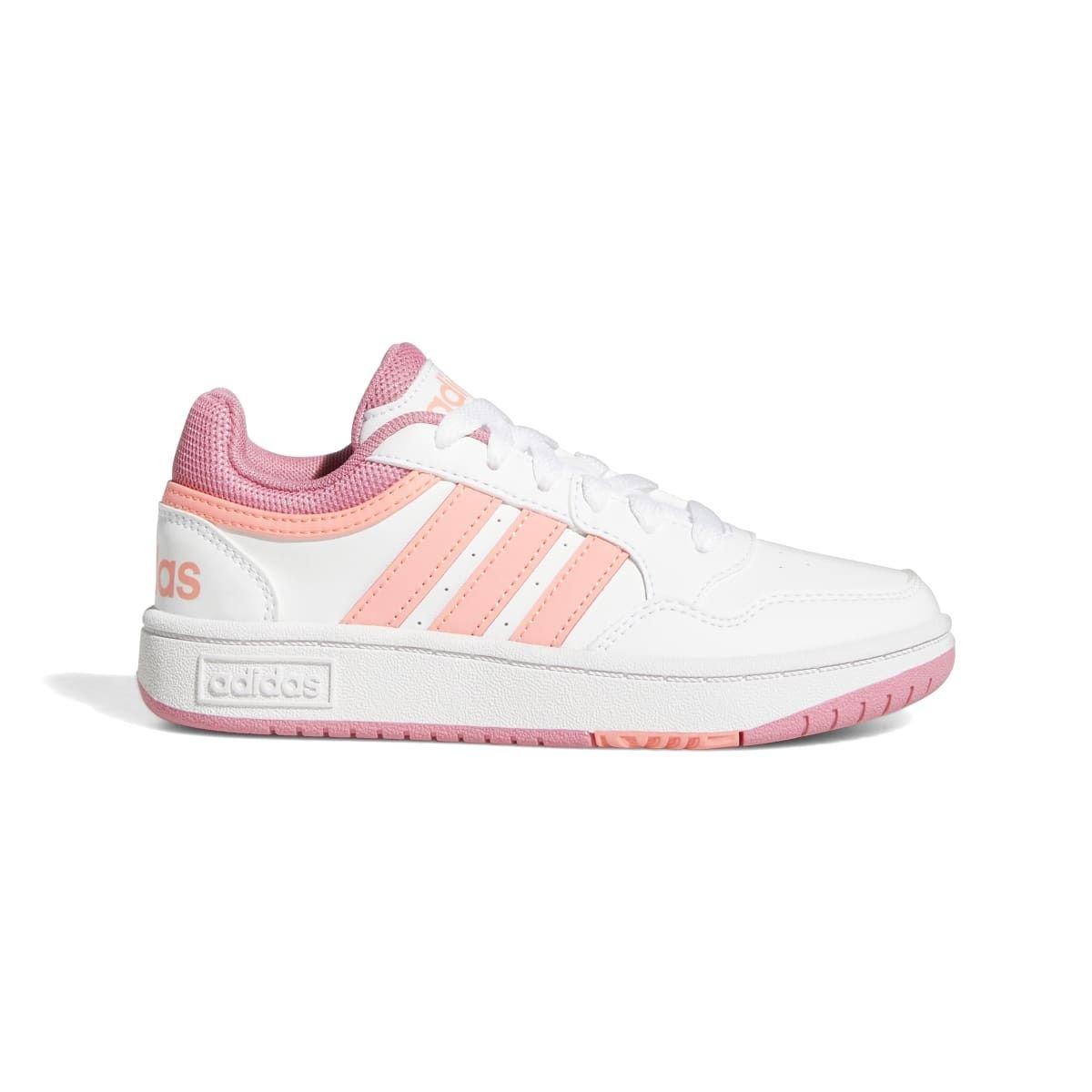 White - adidas - Hoops 3.0 Trainers - 1