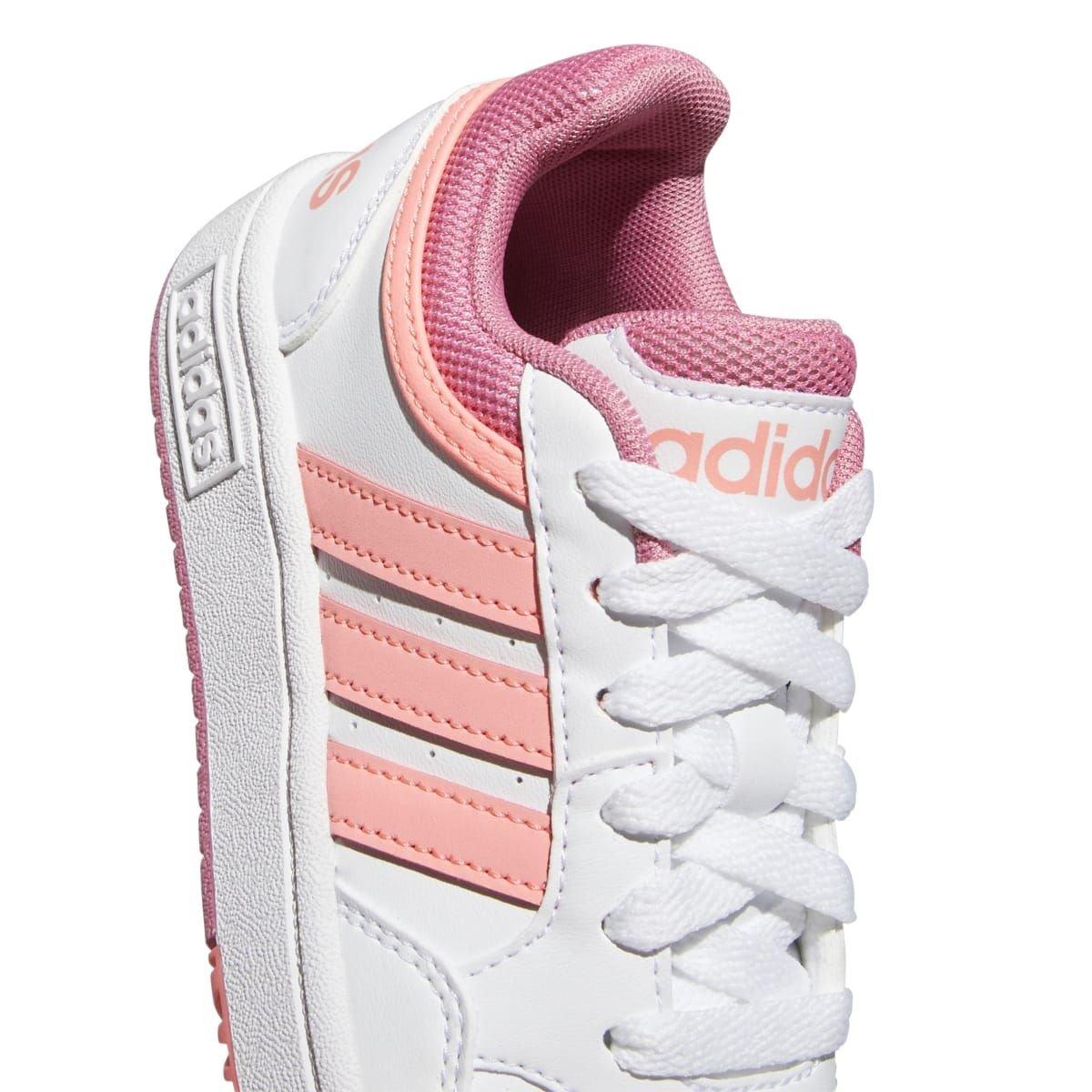 White - adidas - Hoops 3.0 Trainers - 8