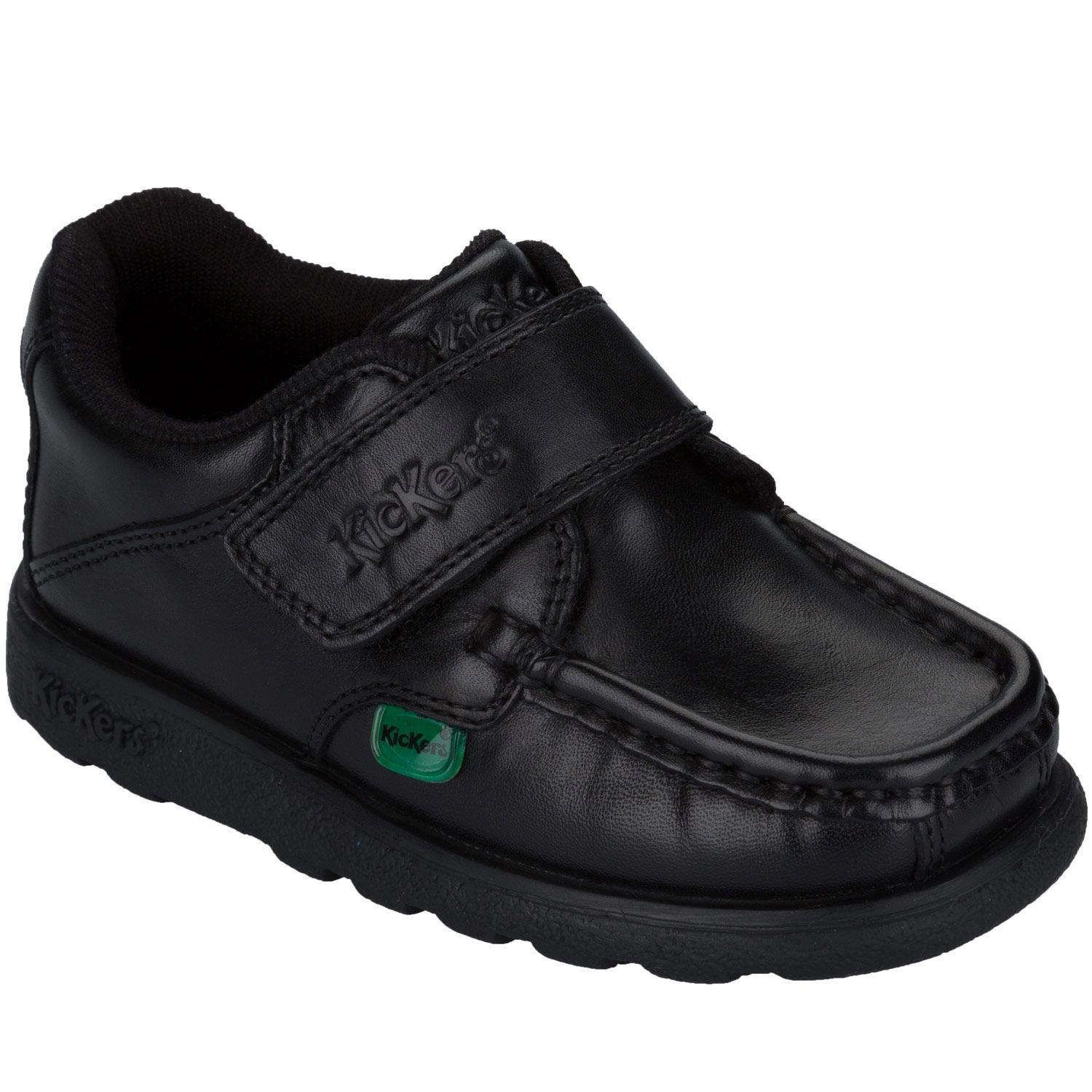 Black - Kickers - Children Fragma Strap Shoe - 1