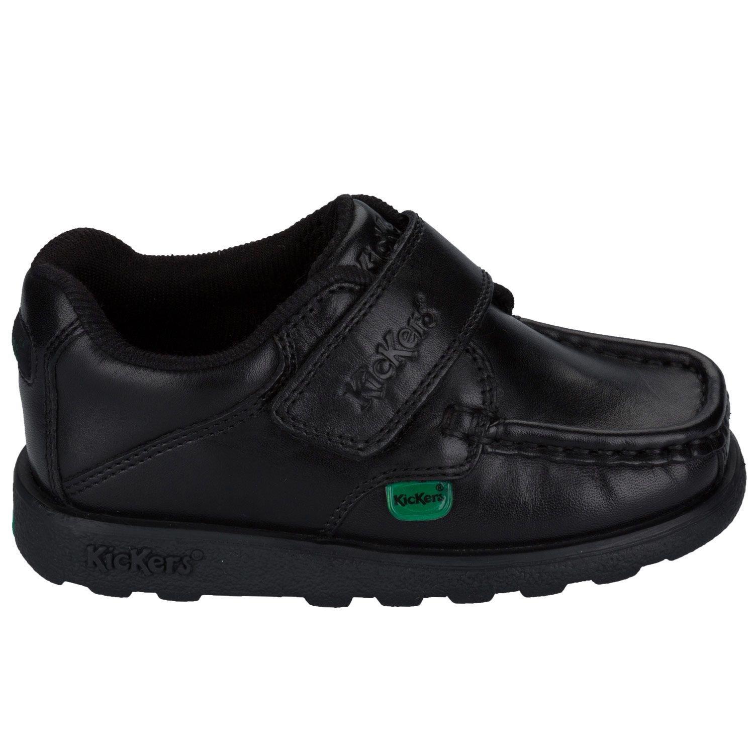 Black - Kickers - Children Fragma Strap Shoe - 4