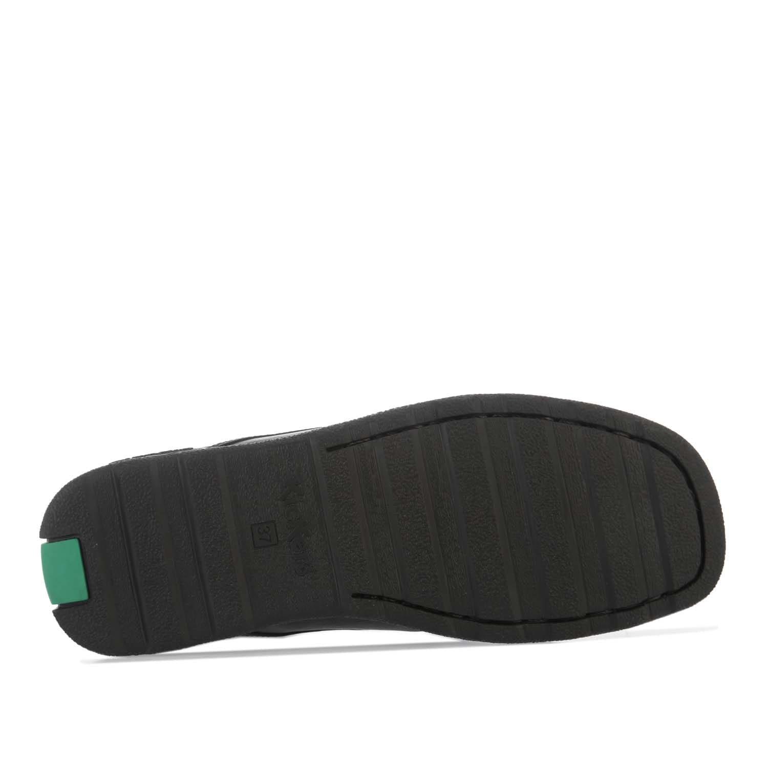 Negro - Kickers - Kids' Fragma Slip Leather Low-Top Trainers - 5