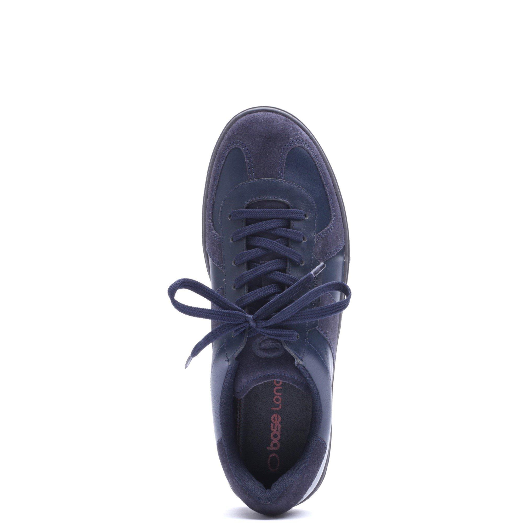 Navy - Base London - TOMMO LACE UP TRAINER - 4
