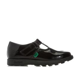 Kickers Children Fragma T Bar Patent Shoes