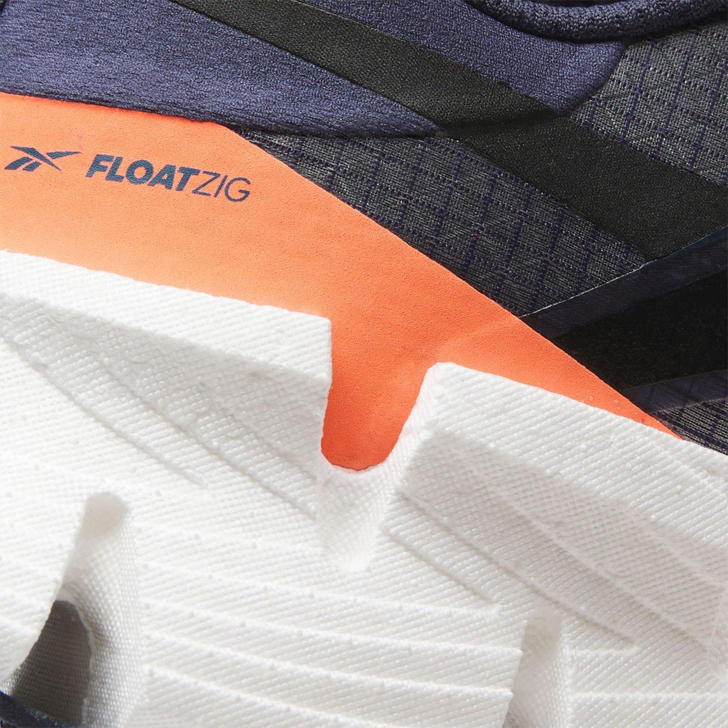 Navy-White - Reebok - FloatZig 1 Running Shoes - 5