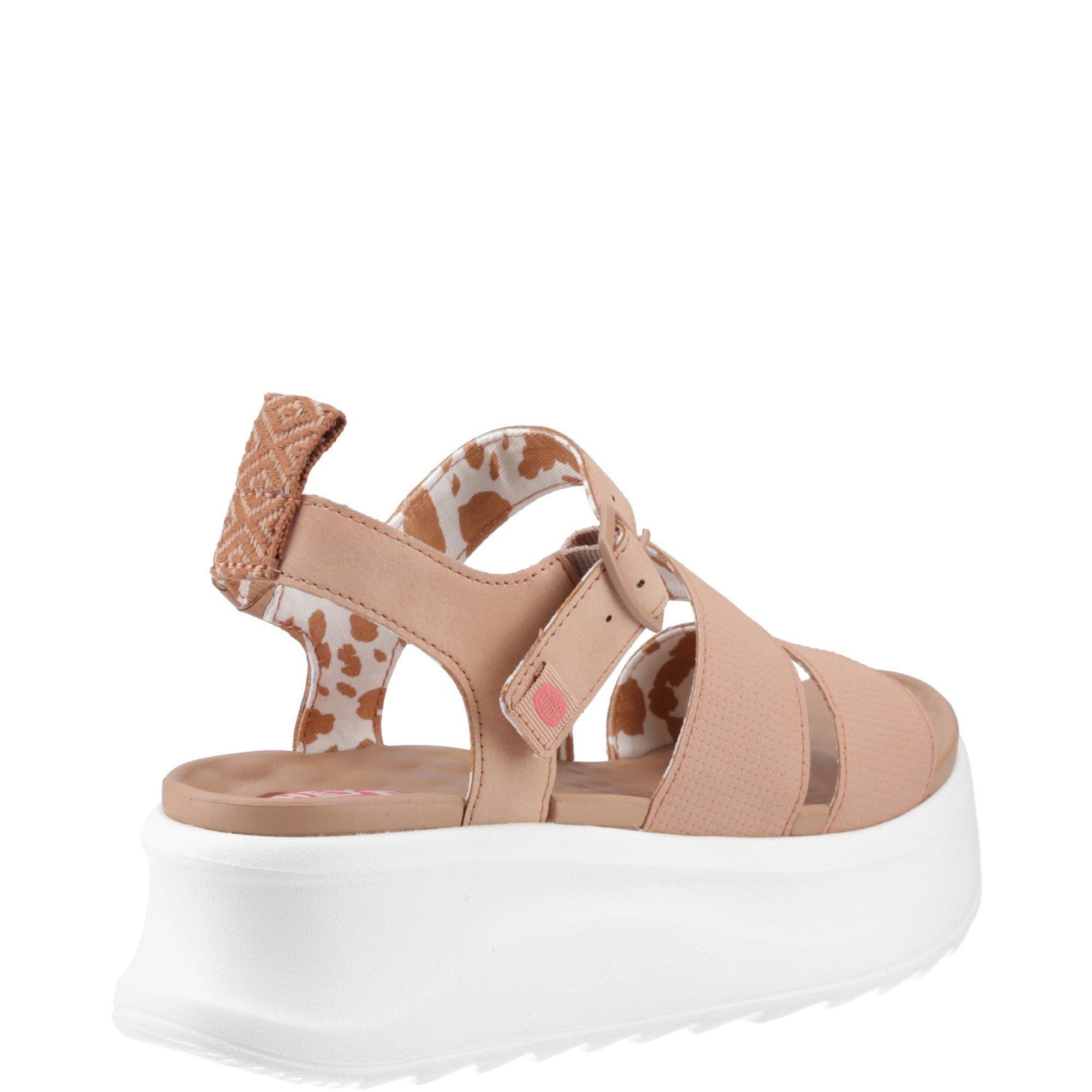 Tan - HEYDUDE - Delray Buckle Classic Sandal - 3