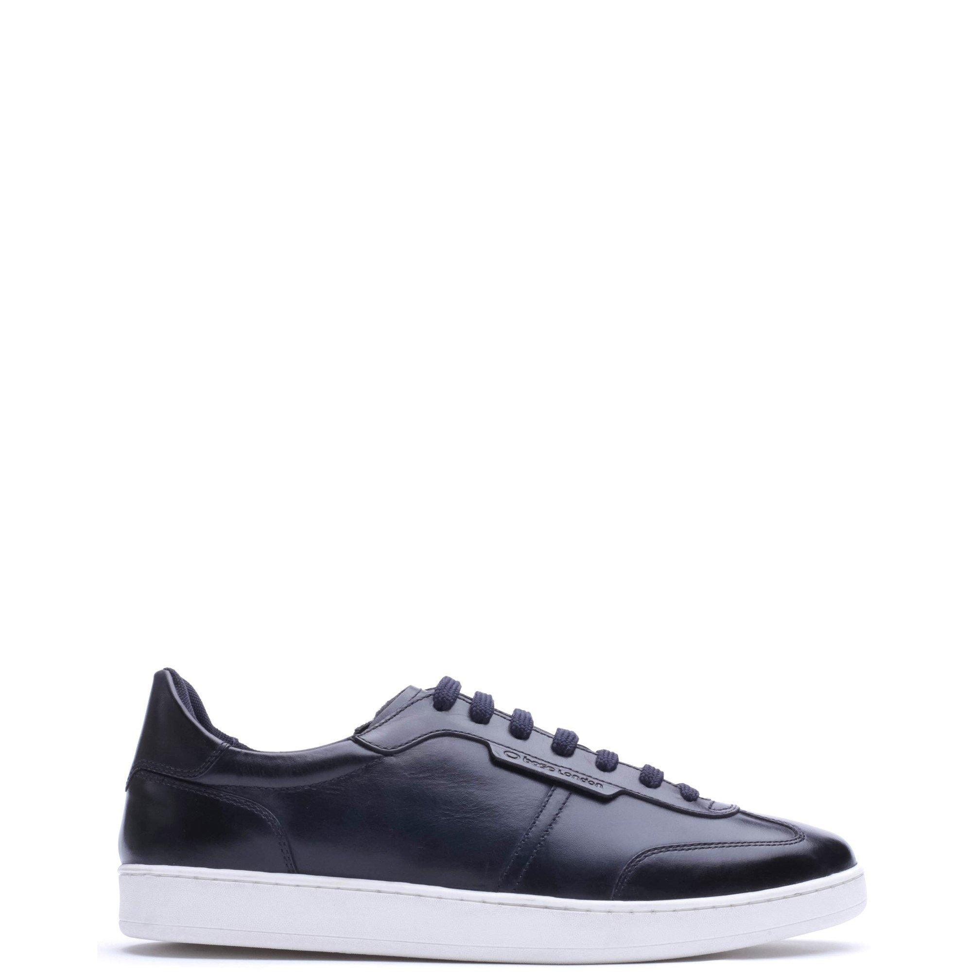 Navy - Base London - TUCKER LACE UP TRAINER - 1
