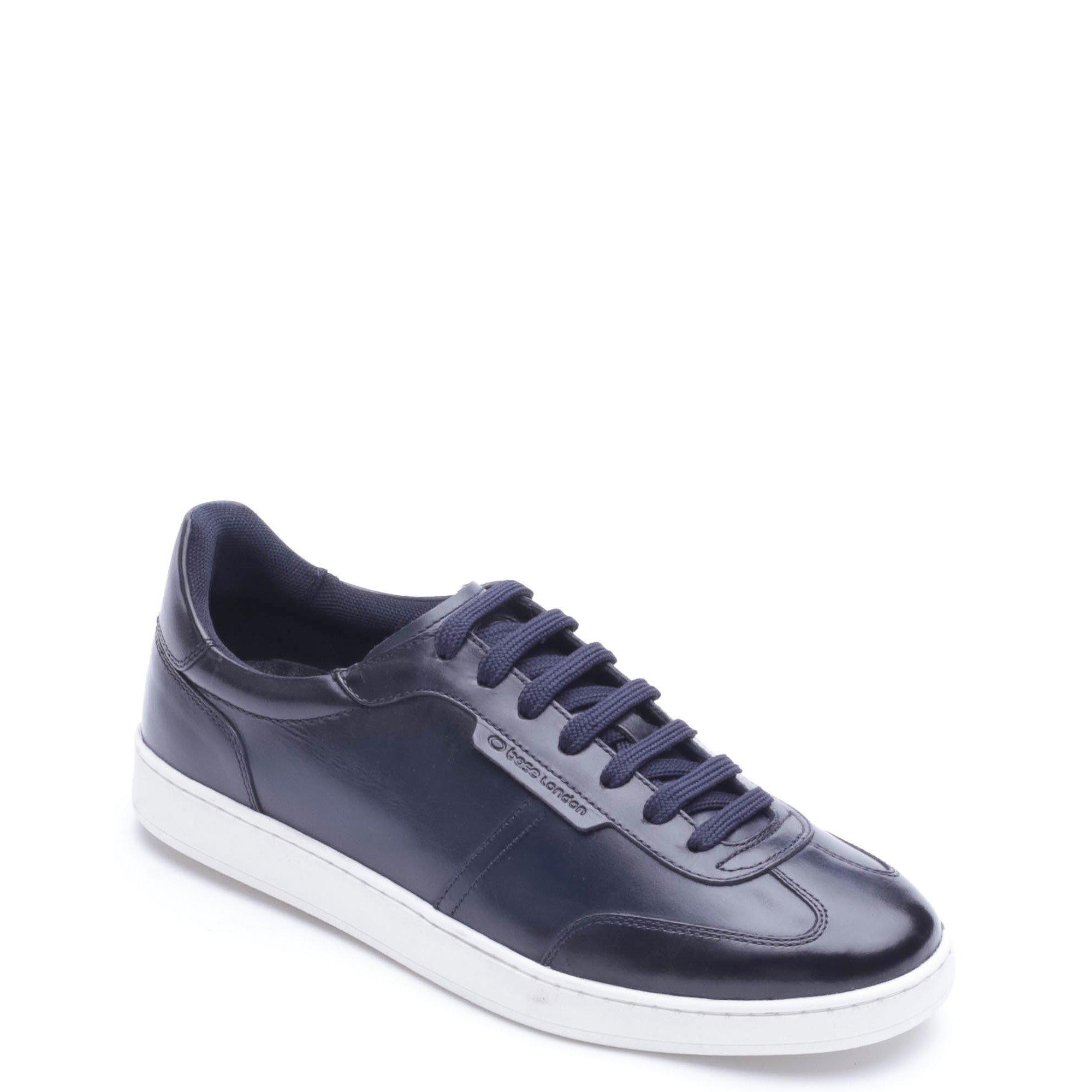 Navy - Base London - TUCKER LACE UP TRAINER - 2