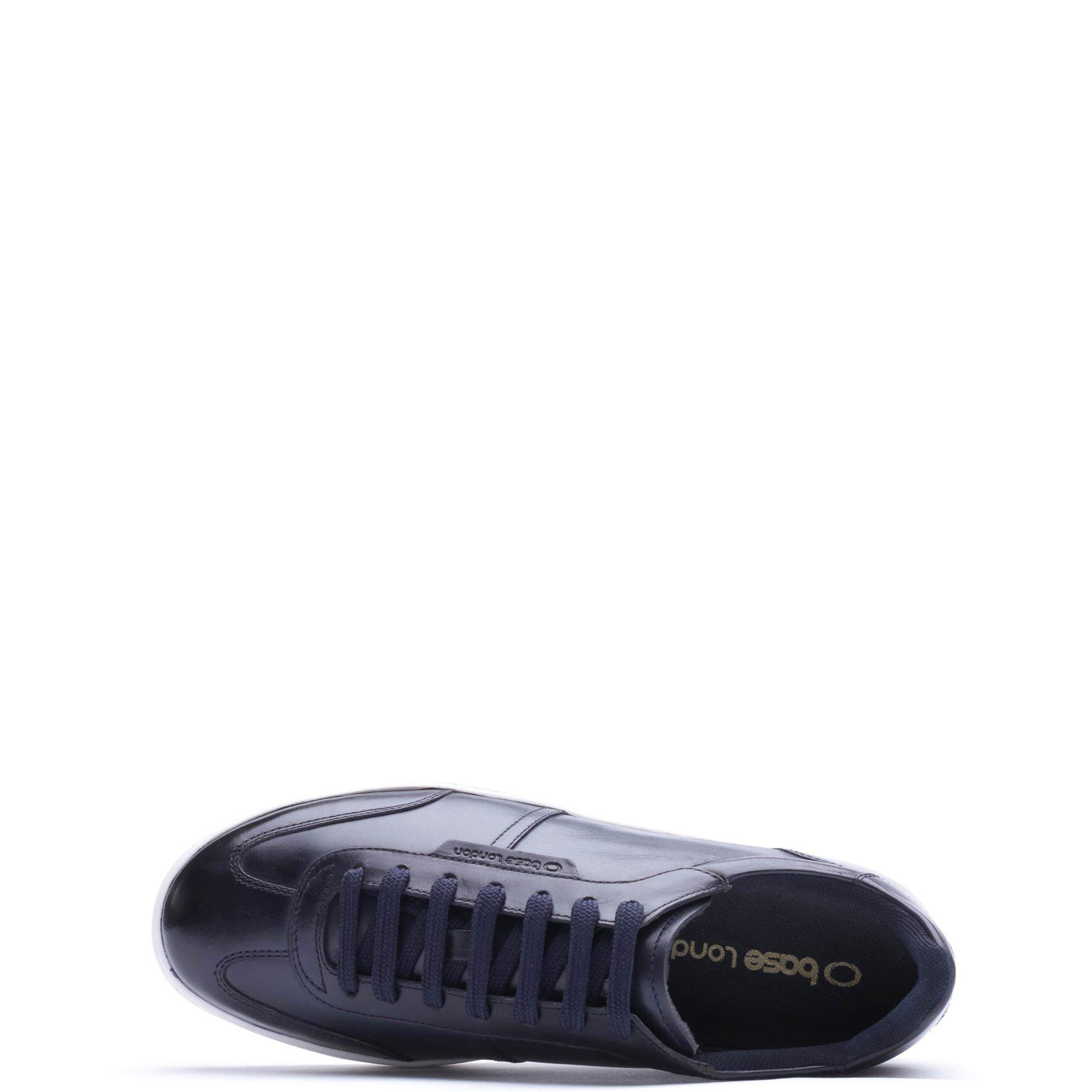 Navy - Base London - TUCKER LACE UP TRAINER - 4