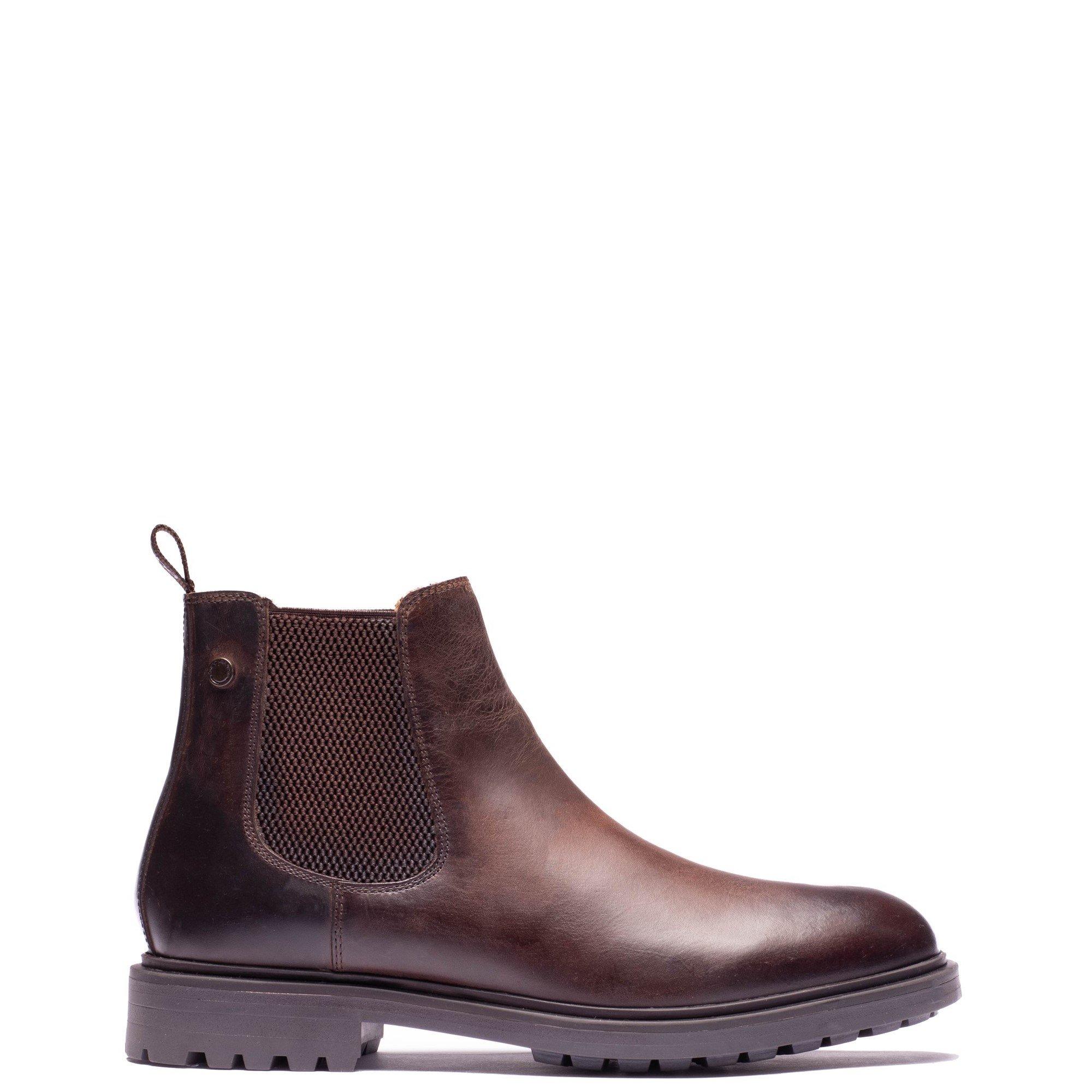 Base London Mens Roebuck Leather Ortholite Insole Chelsea Boots, Brown, Size 10, Men - Image 3