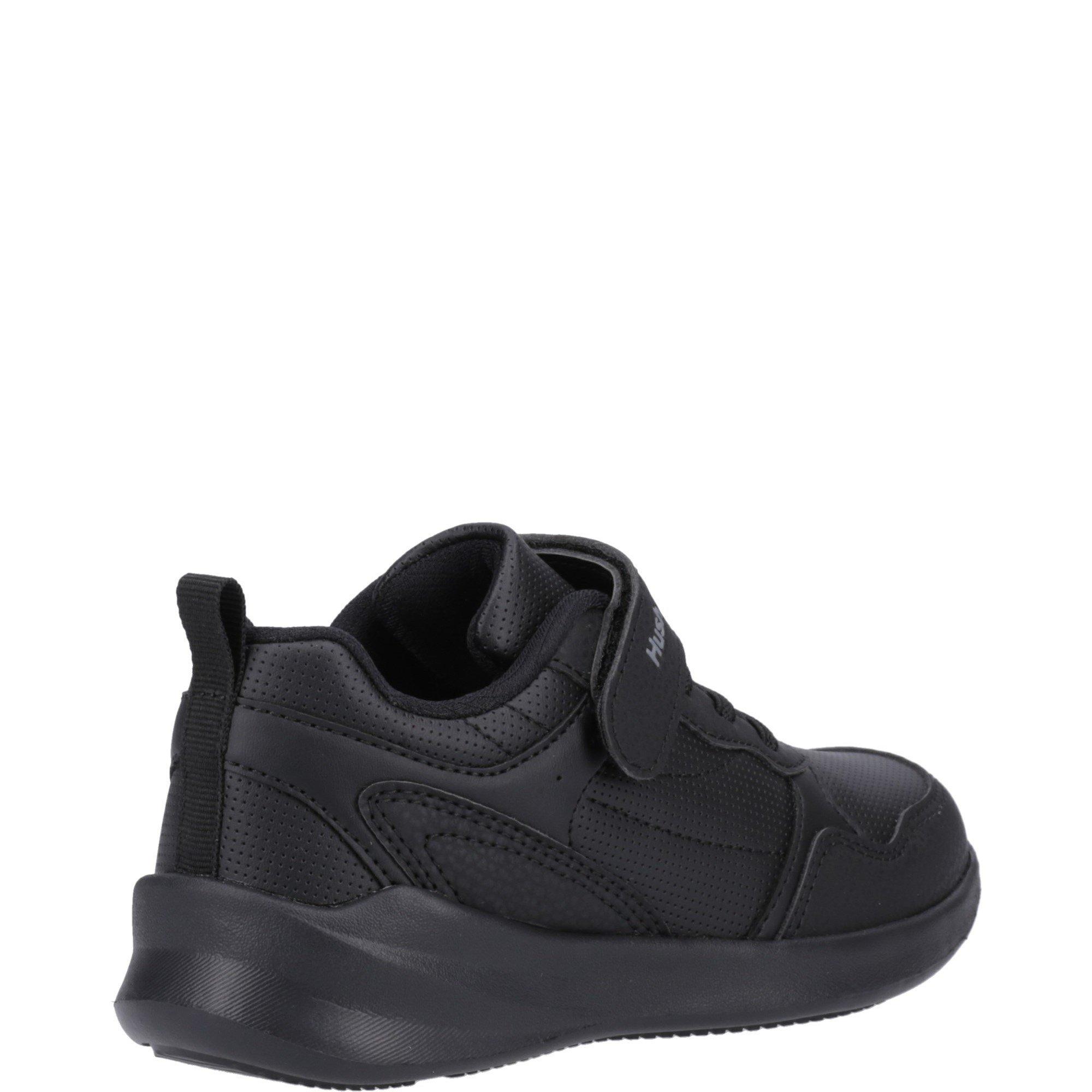 Black - Hush Puppies - Marling Bungee Lace Senior Shoe - 3