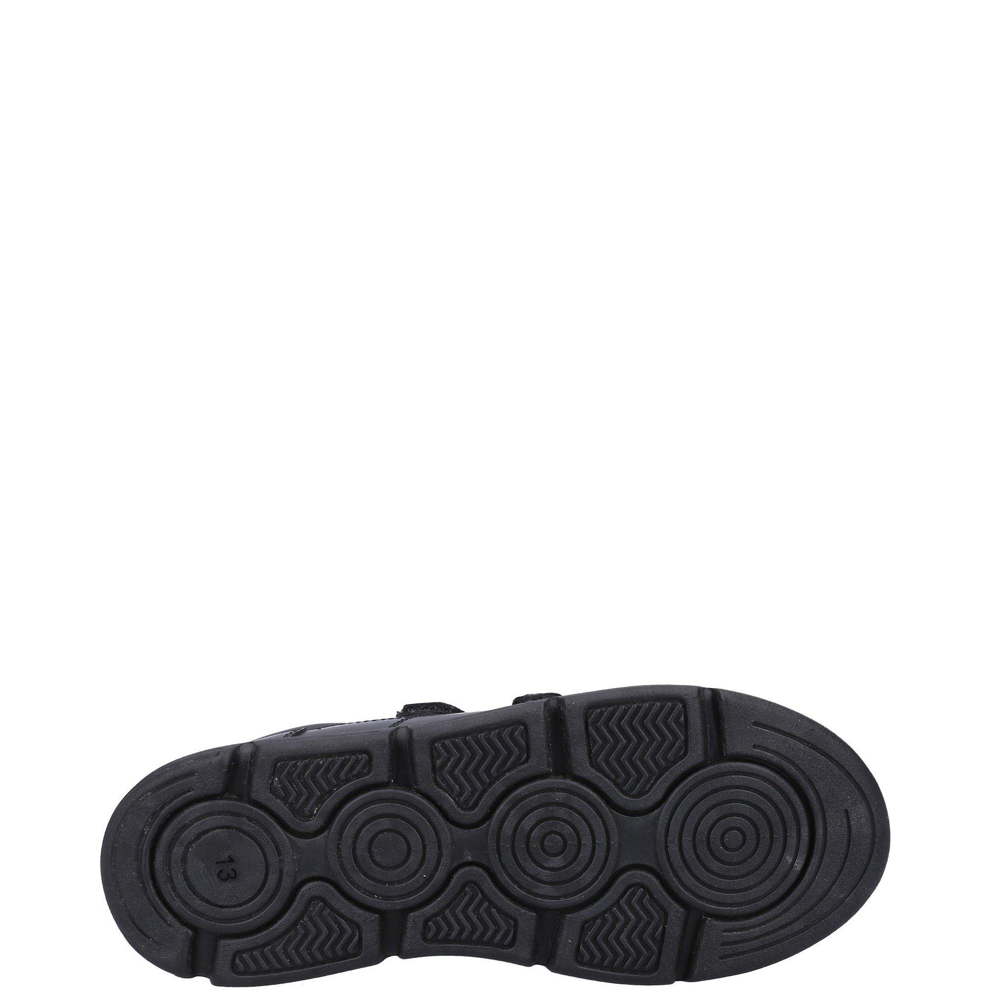 Black - Hush Puppies - Lucas JNR Shoe - 4