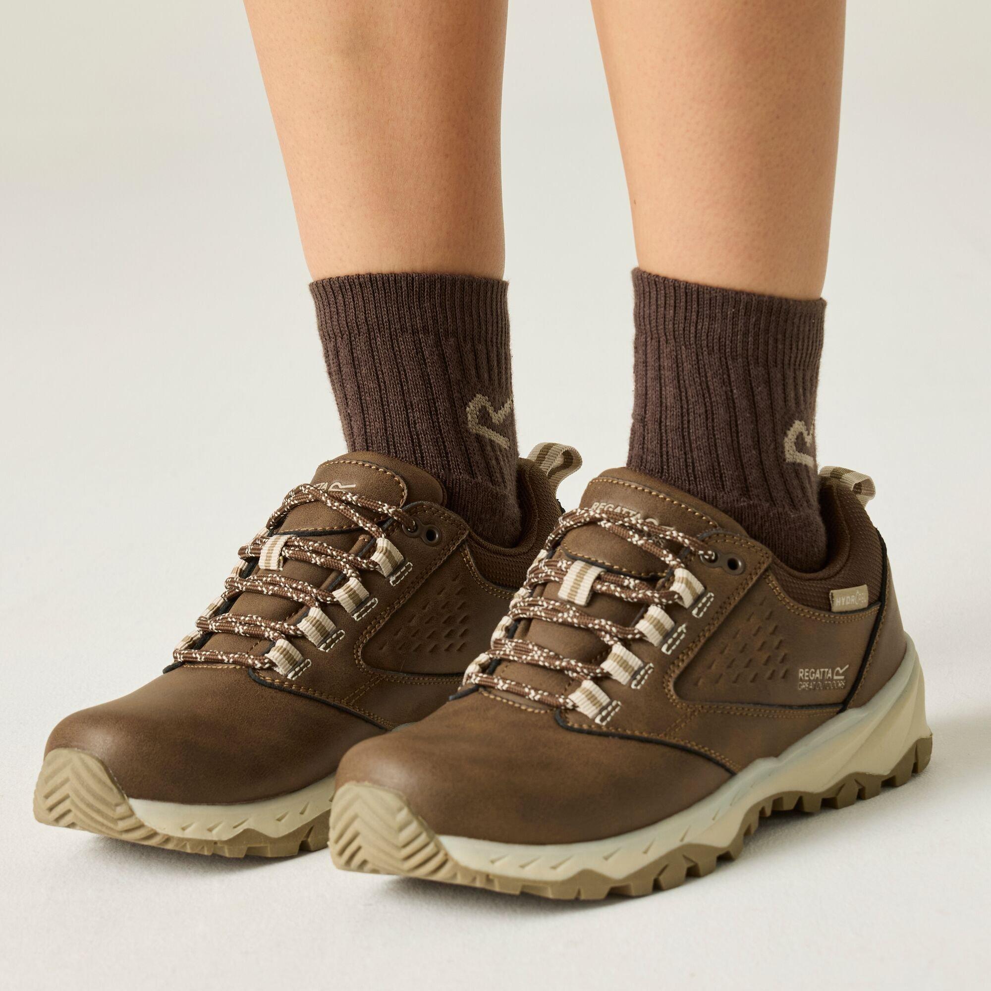 Chestnut/Warm B - Regatta - Womens Amble Low Waterproof Walking Shoes - 2