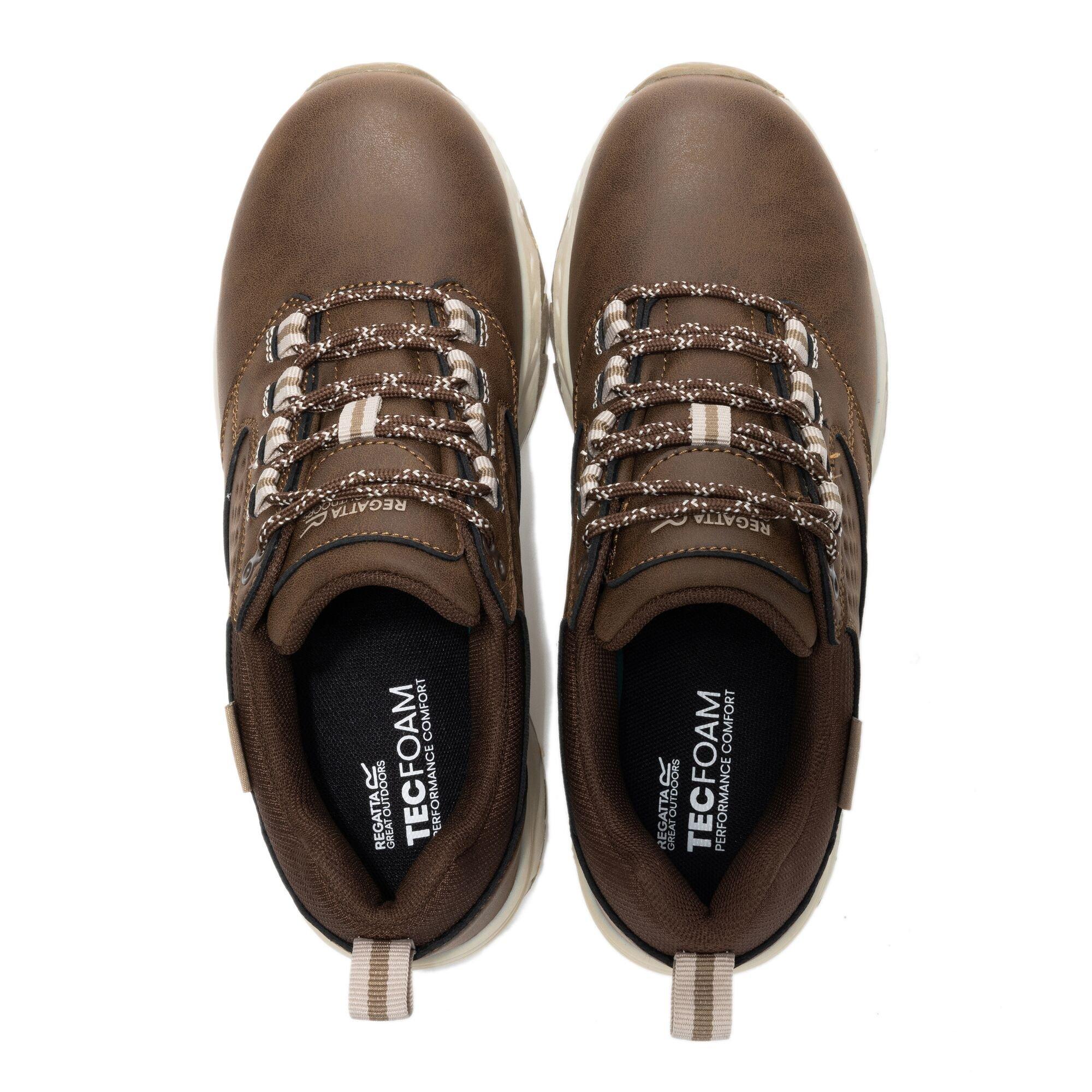 Chestnut/Warm B - Regatta - Womens Amble Low Waterproof Walking Shoes - 11