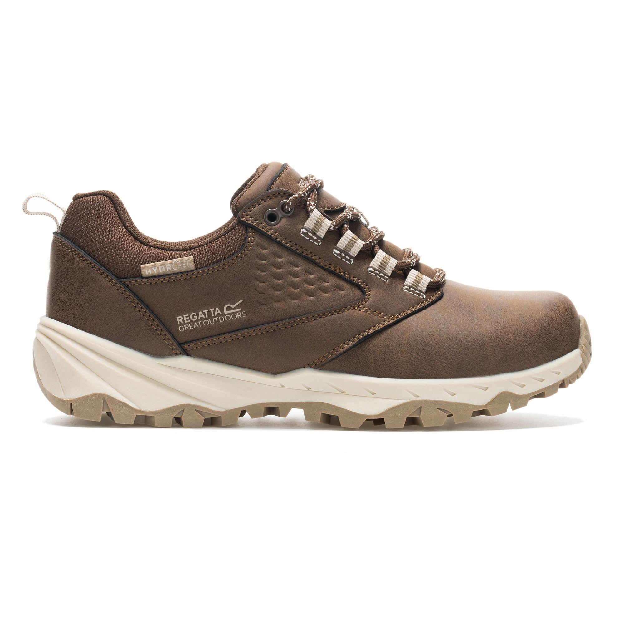 Chestnut/Warm B - Regatta - Womens Amble Low Waterproof Walking Shoes - 5