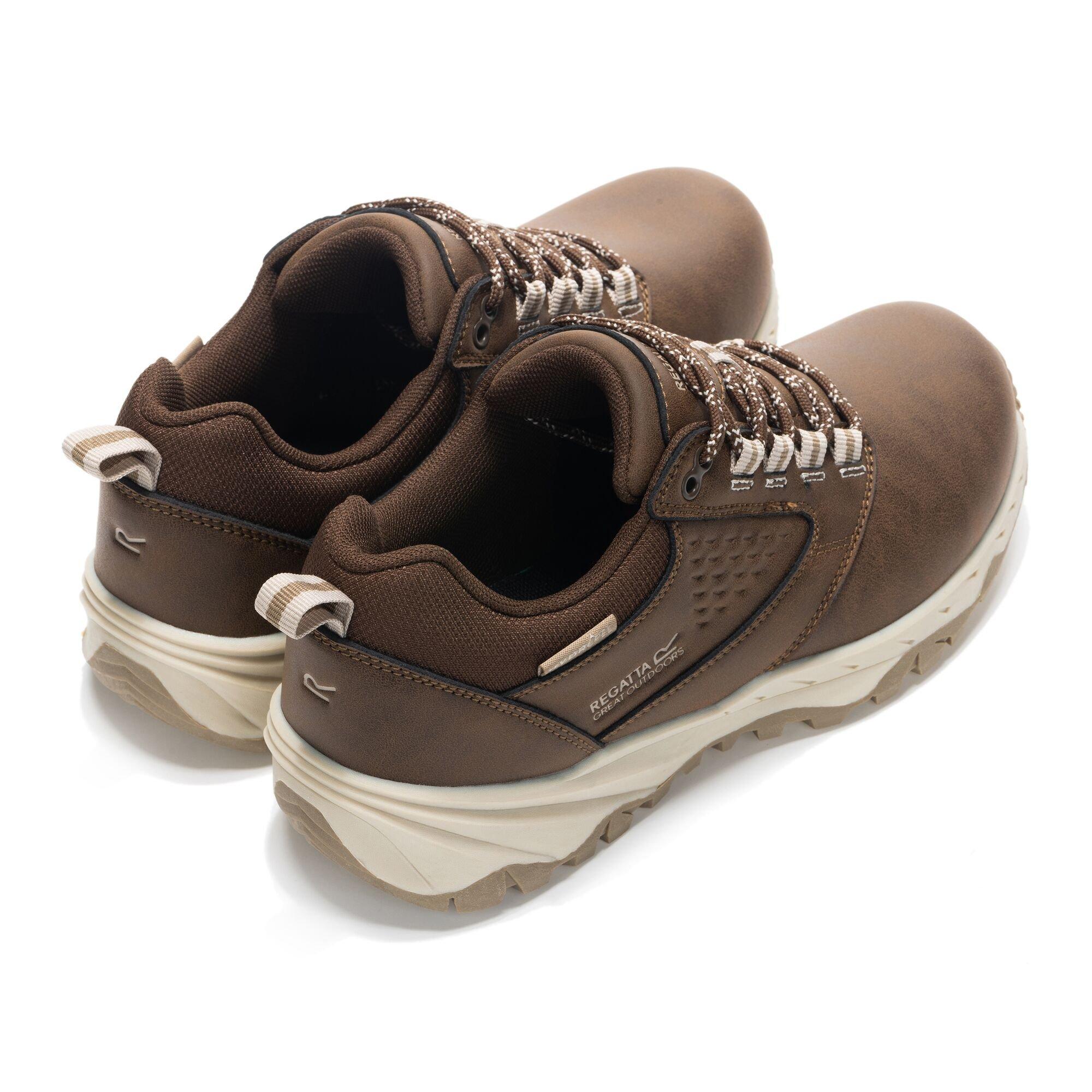 Chestnut/Warm B - Regatta - Womens Amble Low Waterproof Walking Shoes - 6
