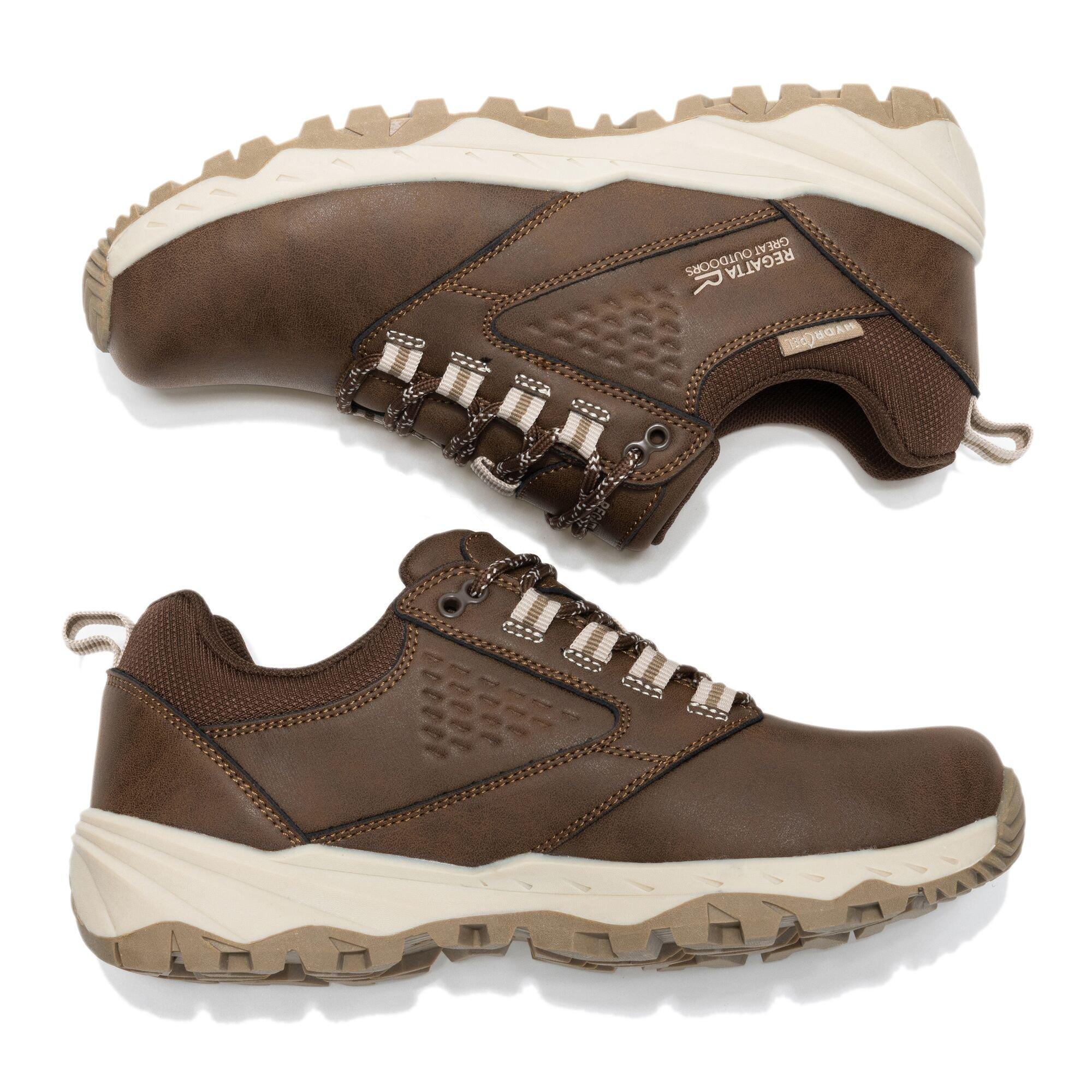 Chestnut/Warm B - Regatta - Womens Amble Low Waterproof Walking Shoes - 7
