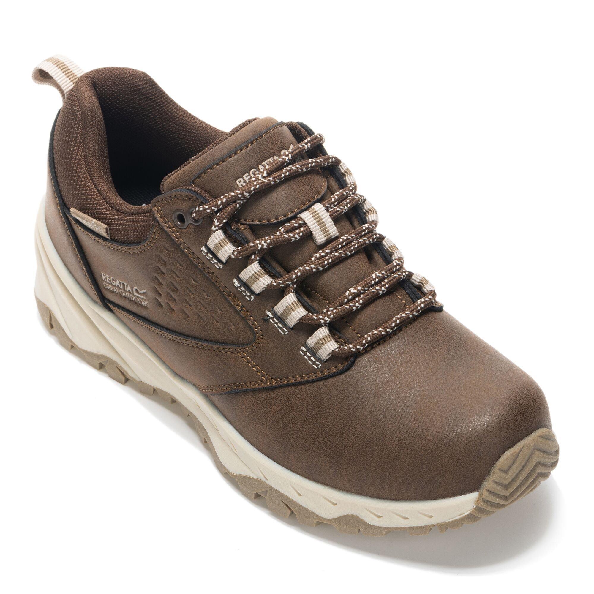 Chestnut/Warm B - Regatta - Womens Amble Low Waterproof Walking Shoes - 8