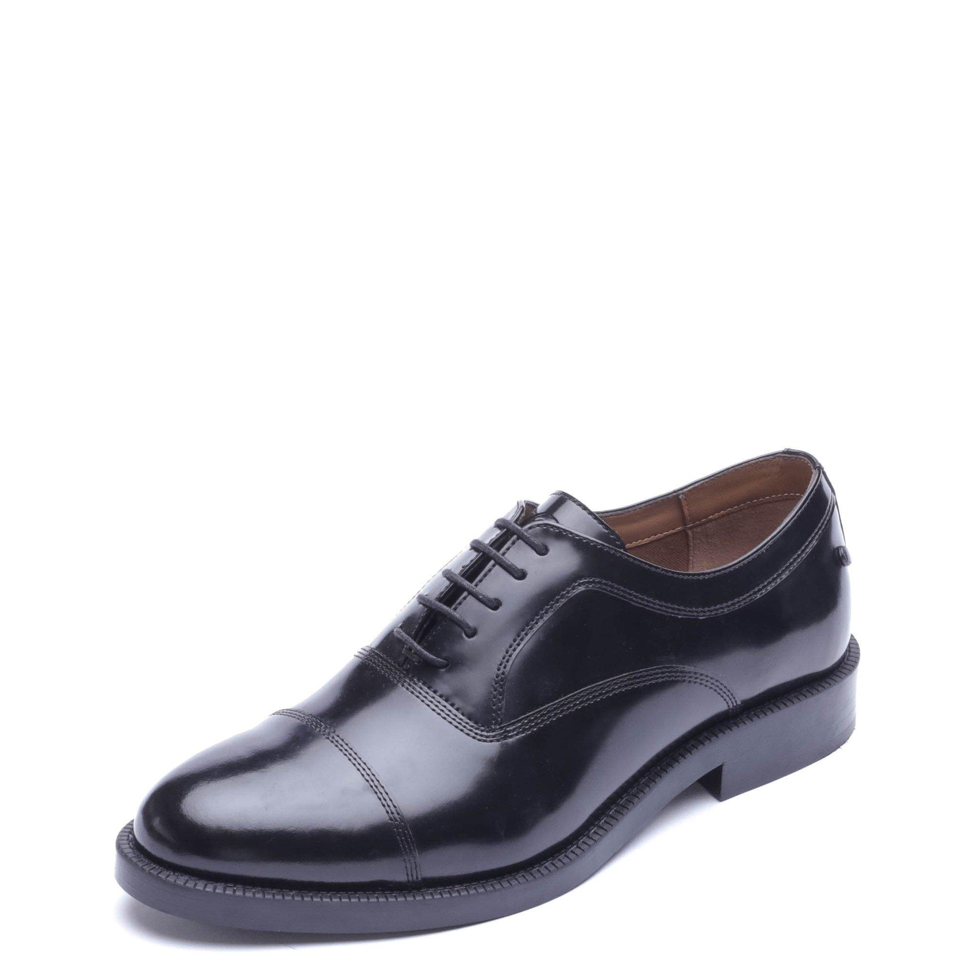Black - Base London - ROMA TOE CAP SHOE - 2