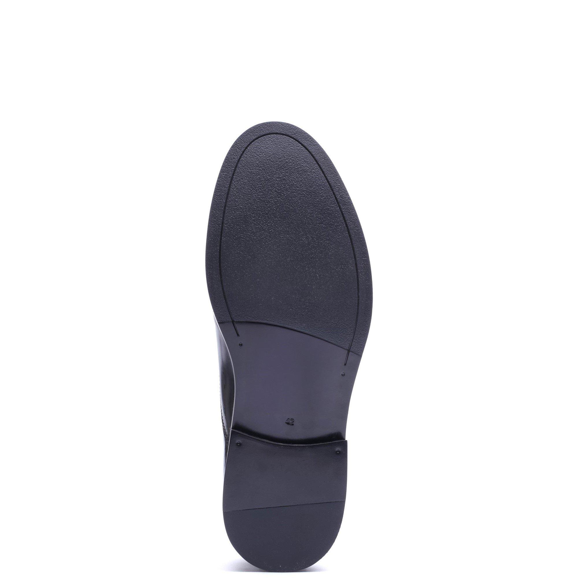 Black - Base London - ROMA TOE CAP SHOE - 5